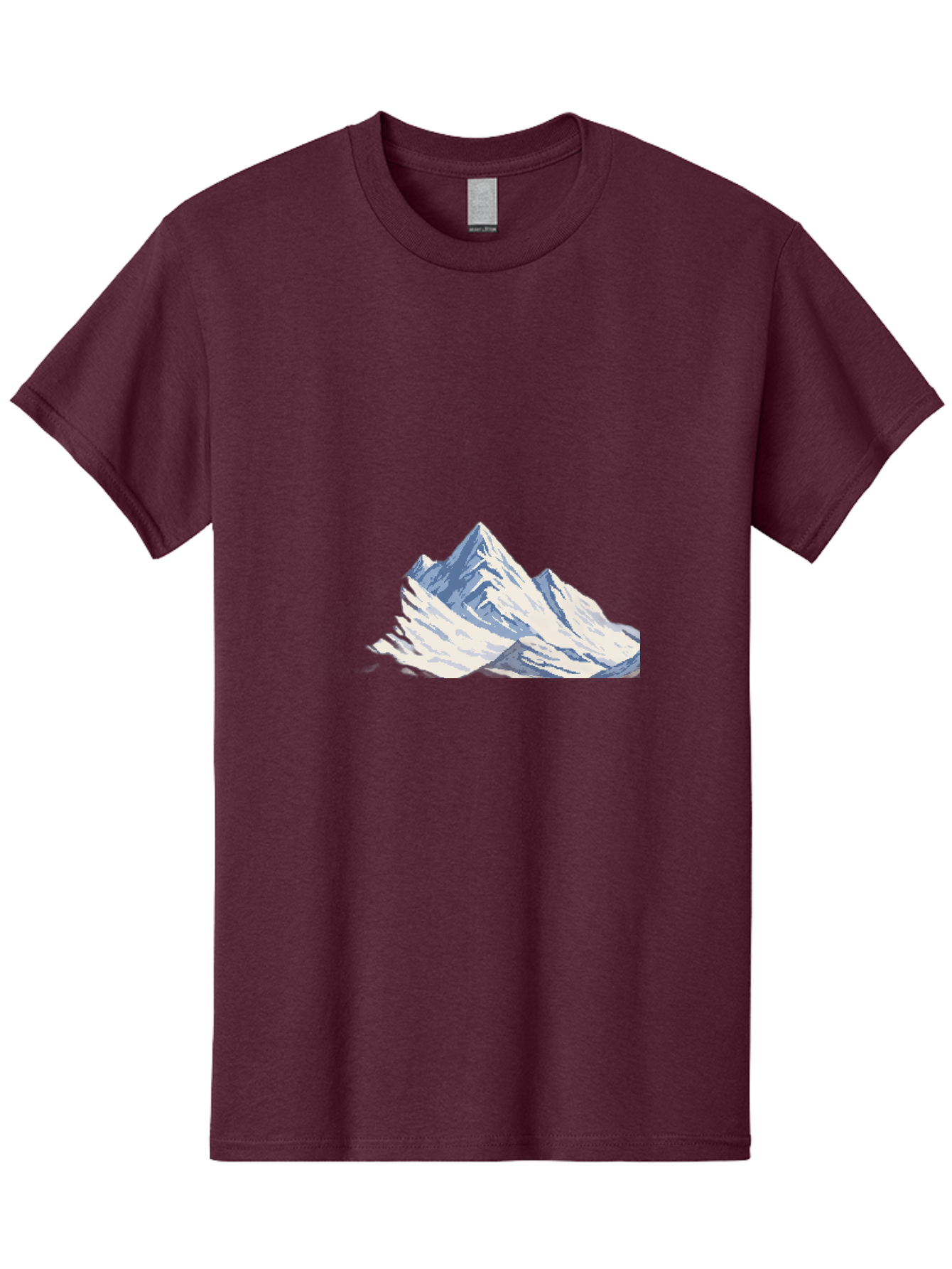 Snowy-Mountain-Peaks-1 Men'S Graphic Tee, 100% Cotton, Comfortable Casual Summer Wear, Machine Washable, Vintage Camera, Old Camera, Antique Camera, Black Camera, Classic Photography, Photography Equipment, Nostalgic Device, Film Camera, Bah154