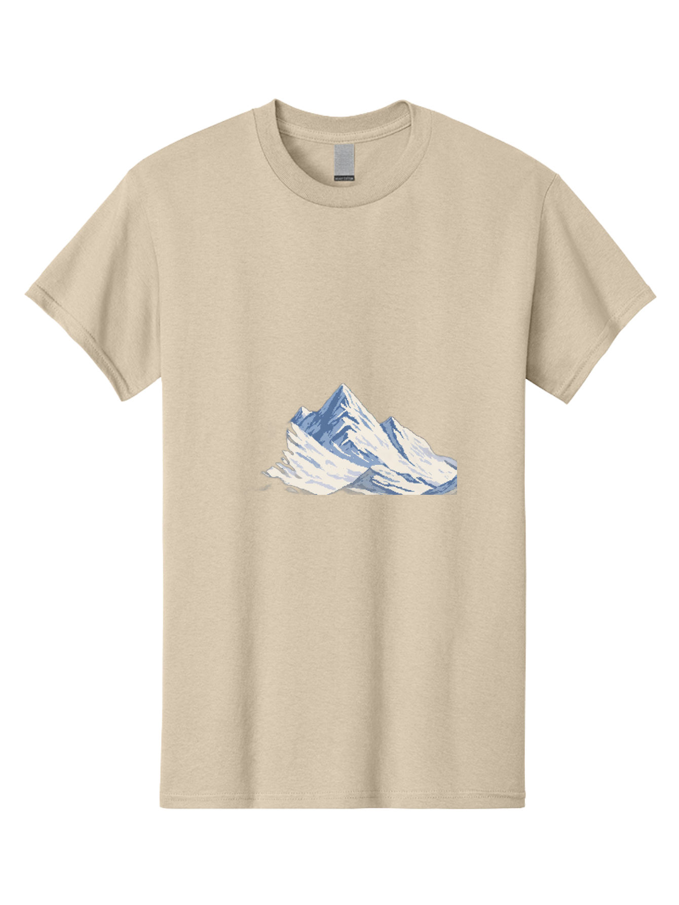 Snowy-Mountain-Peaks-1 Men'S Graphic Tee, 100% Cotton, Comfortable Casual Summer Wear, Machine Washable, Vintage Camera, Old Camera, Antique Camera, Black Camera, Classic Photography, Photography Equipment, Nostalgic Device, Film Camera, Bah154