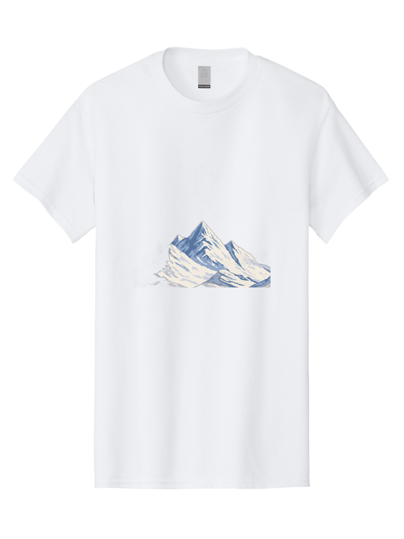 Snowy-Mountain-Peaks-1 Men'S Graphic Tee, 100% Cotton, Comfortable Casual Summer Wear, Machine Washable, Vintage Camera, Old Camera, Antique Camera, Black Camera, Classic Photography, Photography Equipment, Nostalgic Device, Film Camera, Bah154