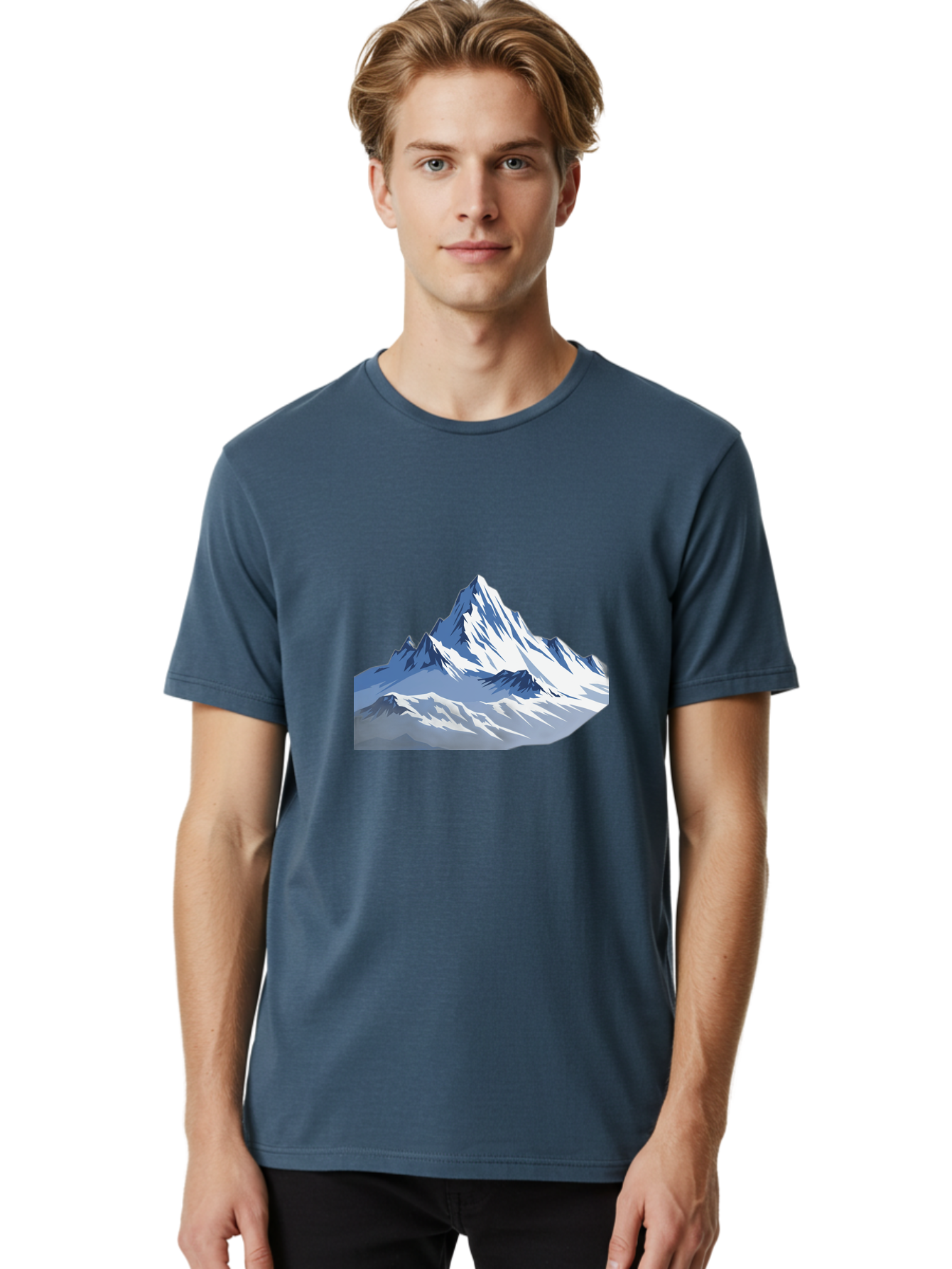 Snowy-Mountain-Peaks Men'S Graphic Tee, 100% Cotton, Comfortable Casual Summer Wear, Machine Washable, Vintage Camera, Old Camera, Antique Camera, Black Camera, Classic Photography, Photography Equipment, Nostalgic Device, Film Camera, Bah155