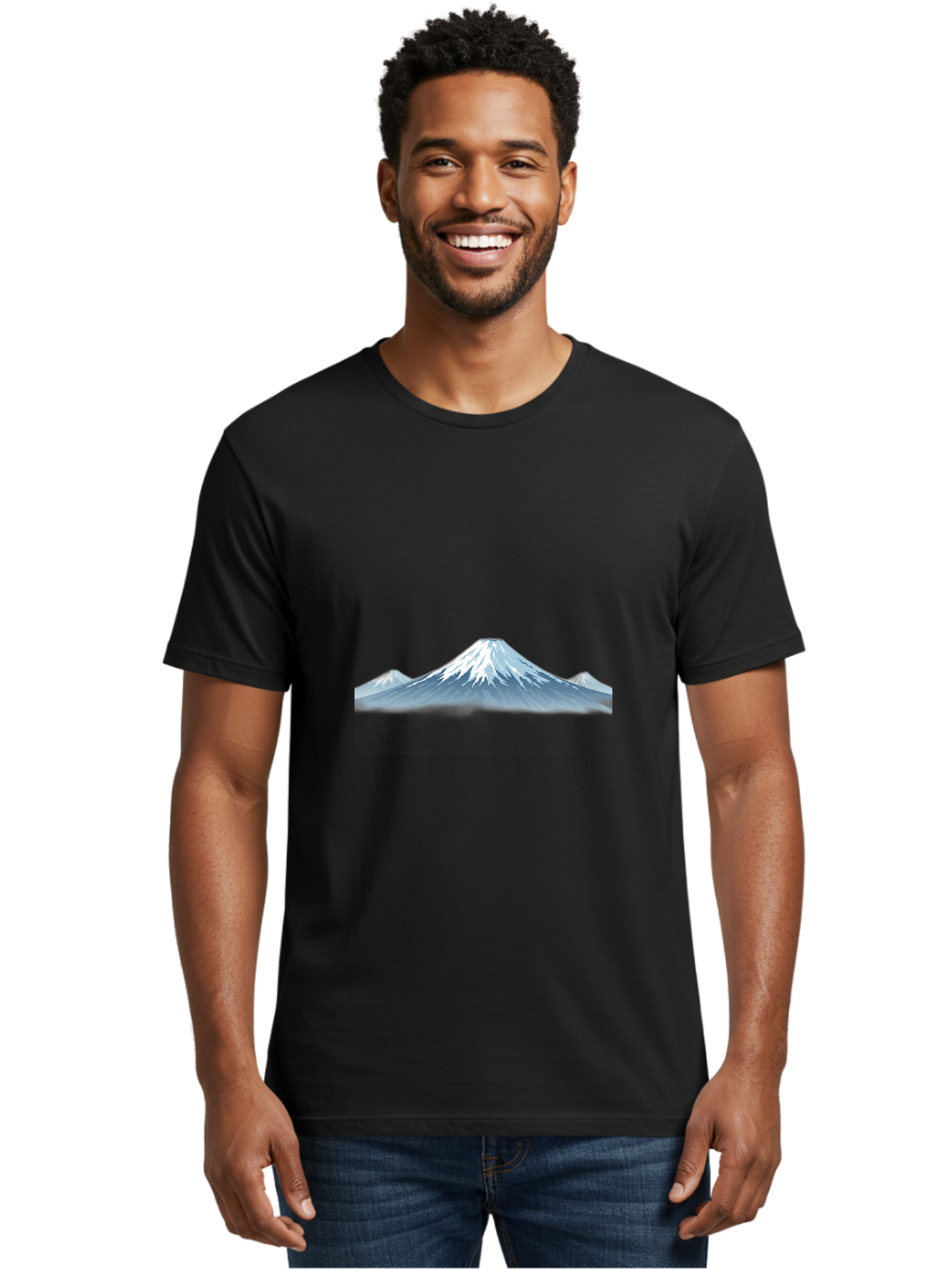 Snowy-Mountain-Range Men'S Graphic Tee, 100% Cotton, Comfortable Casual Summer Wear, Machine Washable, Vintage Camera, Old Camera, Antique Camera, Black Camera, Classic Photography, Photography Equipment, Nostalgic Device, Film Camera, Bah156