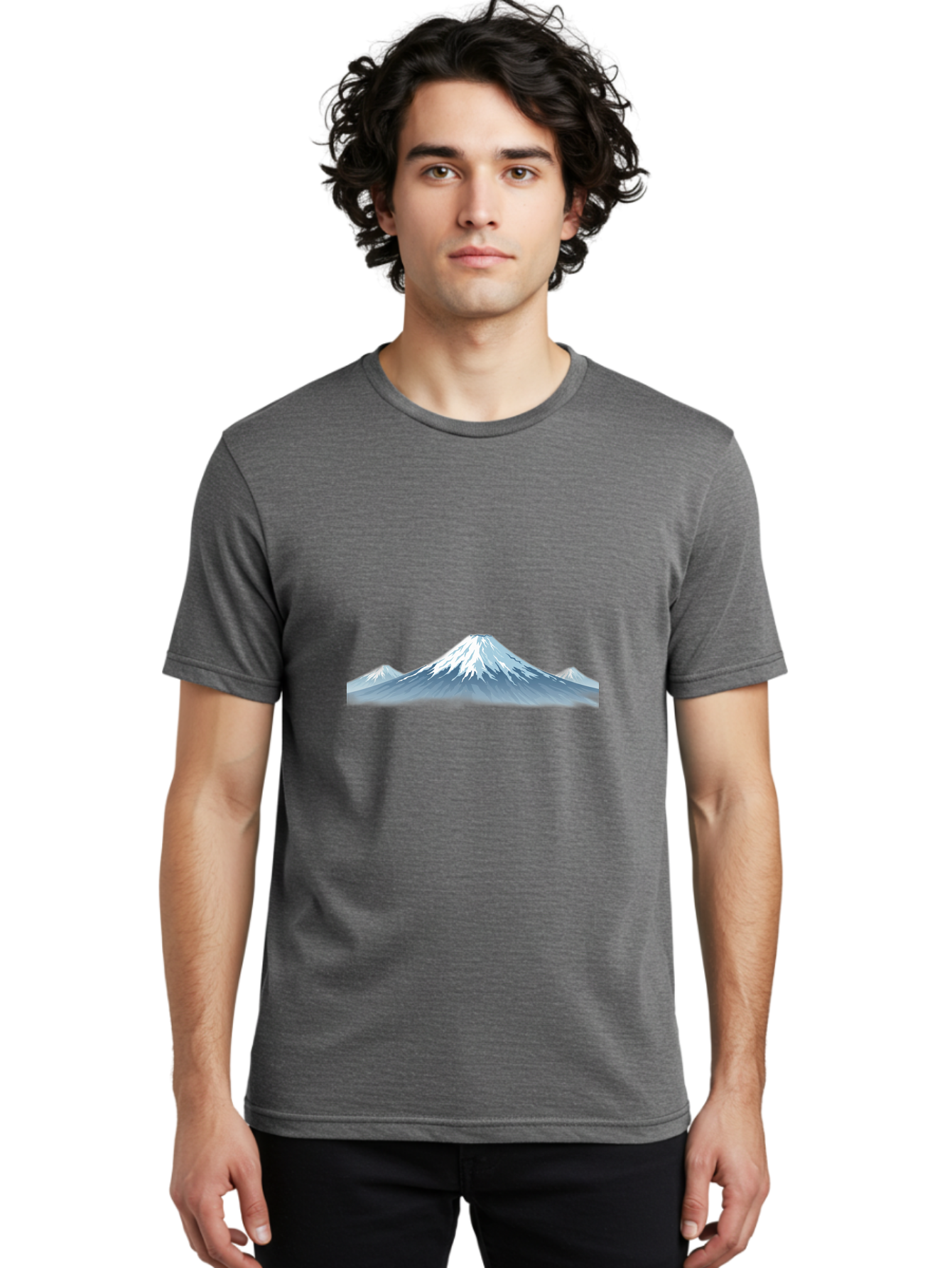 Snowy-Mountain-Range Men'S Graphic Tee, 100% Cotton, Comfortable Casual Summer Wear, Machine Washable, Vintage Camera, Old Camera, Antique Camera, Black Camera, Classic Photography, Photography Equipment, Nostalgic Device, Film Camera, Bah156