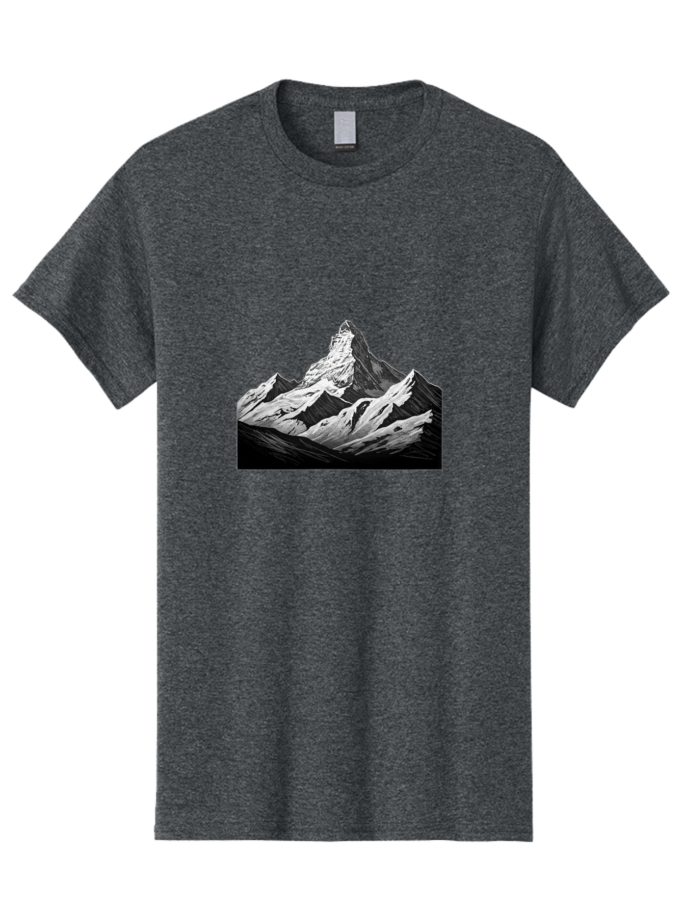 Snowy-Mountain Men'S Graphic Tee, 100% Cotton, Comfortable Casual Summer Wear, Machine Washable, Vintage Camera, Old Camera, Antique Camera, Black Camera, Classic Photography, Photography Equipment, Nostalgic Device, Film Camera, Camera Art Bah157