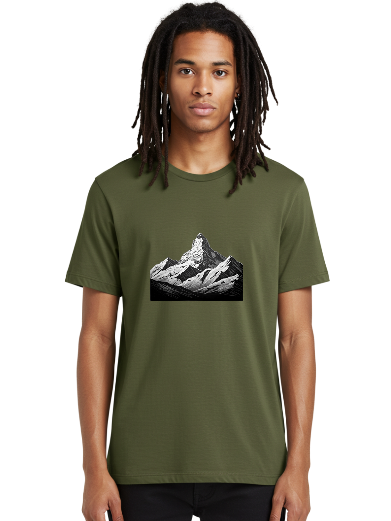 Snowy-Mountain Men'S Graphic Tee, 100% Cotton, Comfortable Casual Summer Wear, Machine Washable, Vintage Camera, Old Camera, Antique Camera, Black Camera, Classic Photography, Photography Equipment, Nostalgic Device, Film Camera, Camera Art Bah157