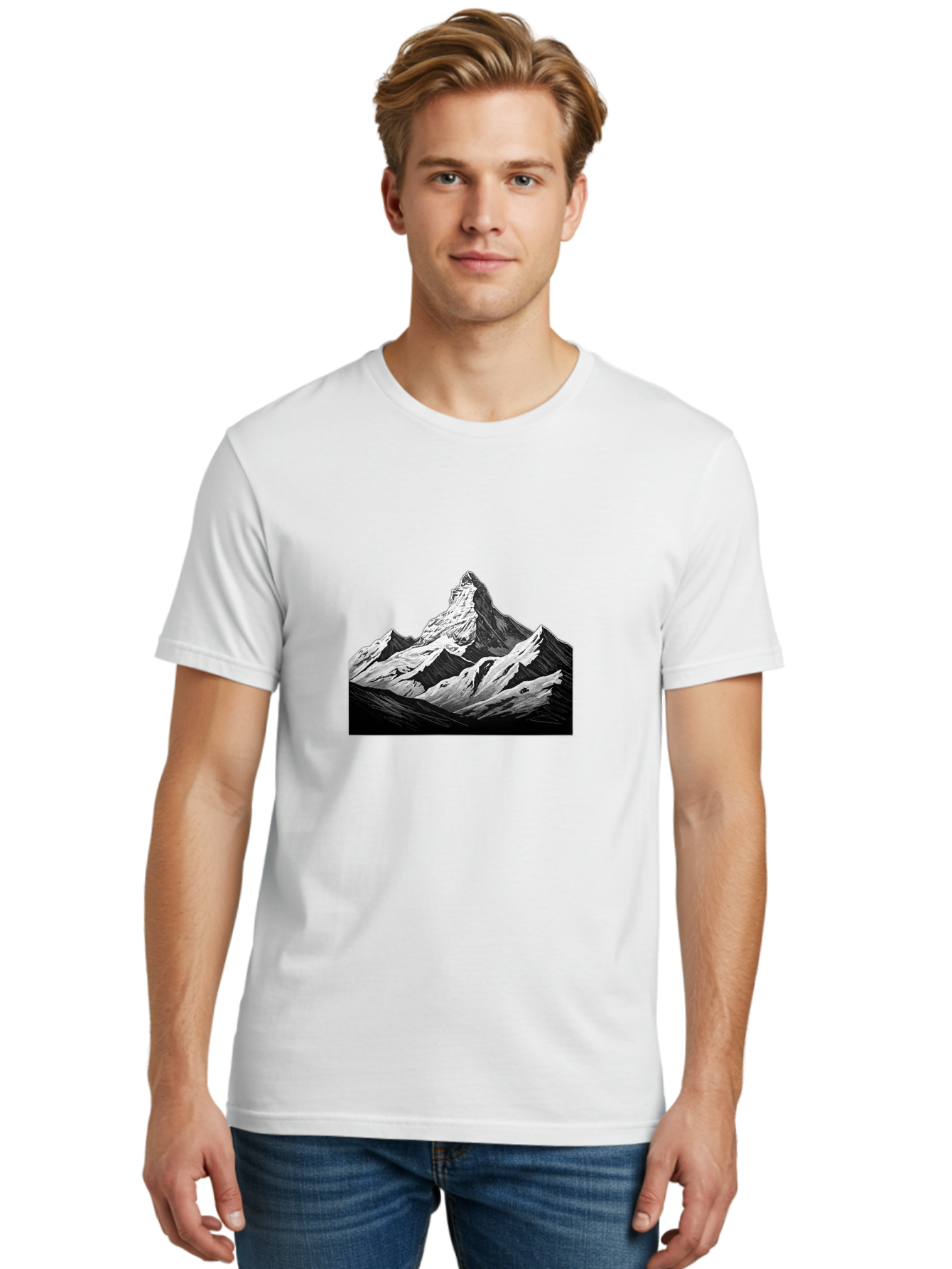 Snowy-Mountain Men'S Graphic Tee, 100% Cotton, Comfortable Casual Summer Wear, Machine Washable, Vintage Camera, Old Camera, Antique Camera, Black Camera, Classic Photography, Photography Equipment, Nostalgic Device, Film Camera, Camera Art Bah157