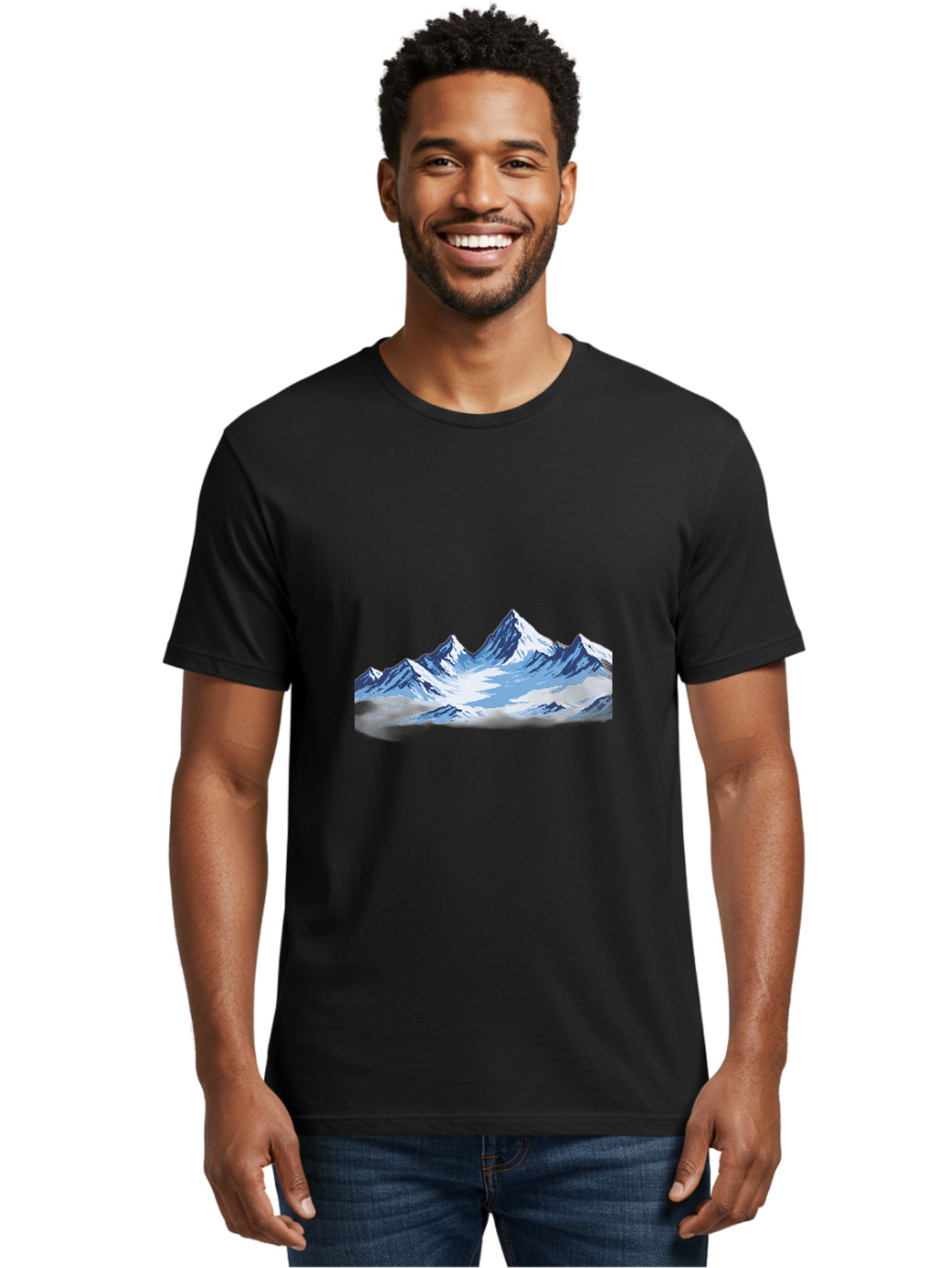 Snowy-Mountains Men'S Graphic Tee, 100% Cotton, Comfortable Casual Summer Wear, Machine Washable, Vintage Camera, Old Camera, Antique Camera, Black Camera, Classic Photography, Photography Equipment, Nostalgic Device, Film Camera, Camera Art Bah158