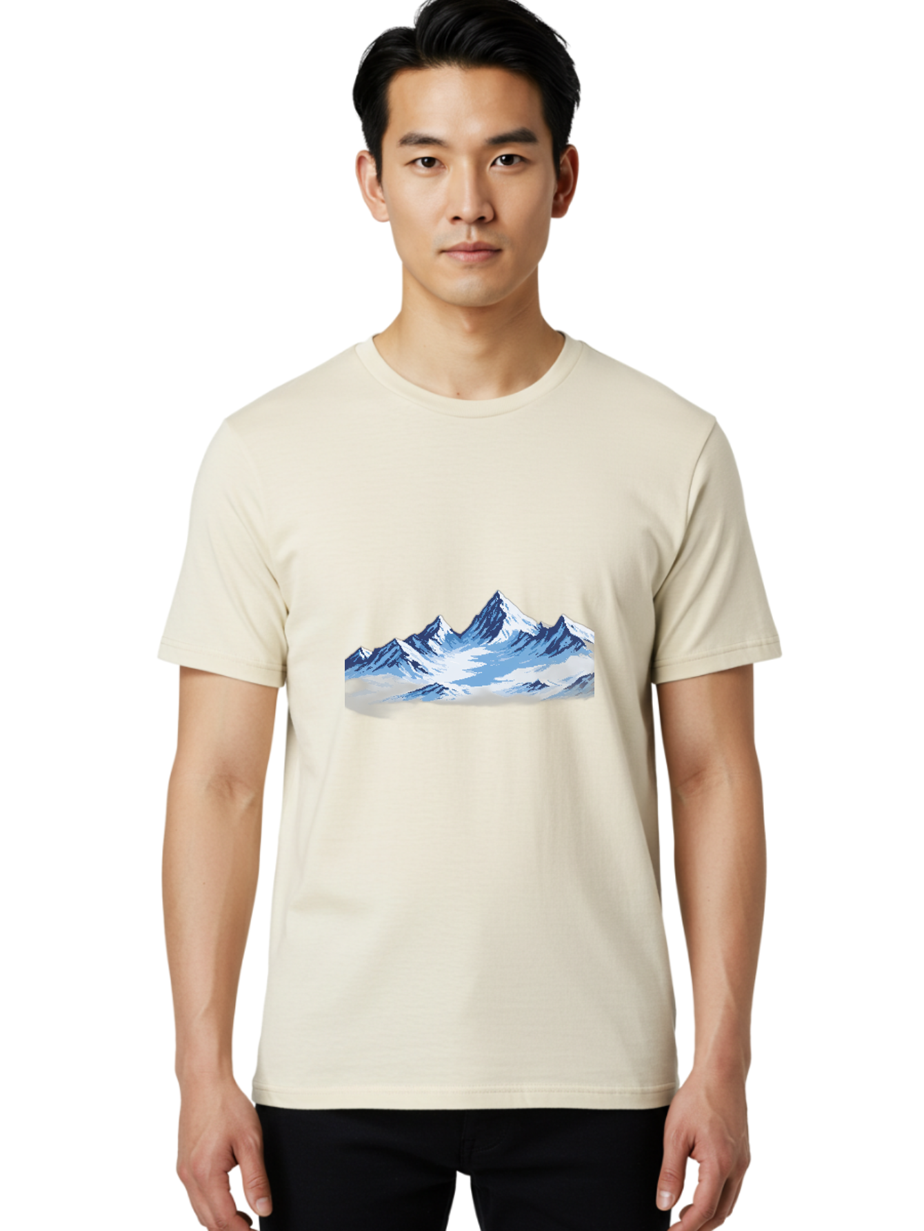 Snowy-Mountains Men'S Graphic Tee, 100% Cotton, Comfortable Casual Summer Wear, Machine Washable, Vintage Camera, Old Camera, Antique Camera, Black Camera, Classic Photography, Photography Equipment, Nostalgic Device, Film Camera, Camera Art Bah158