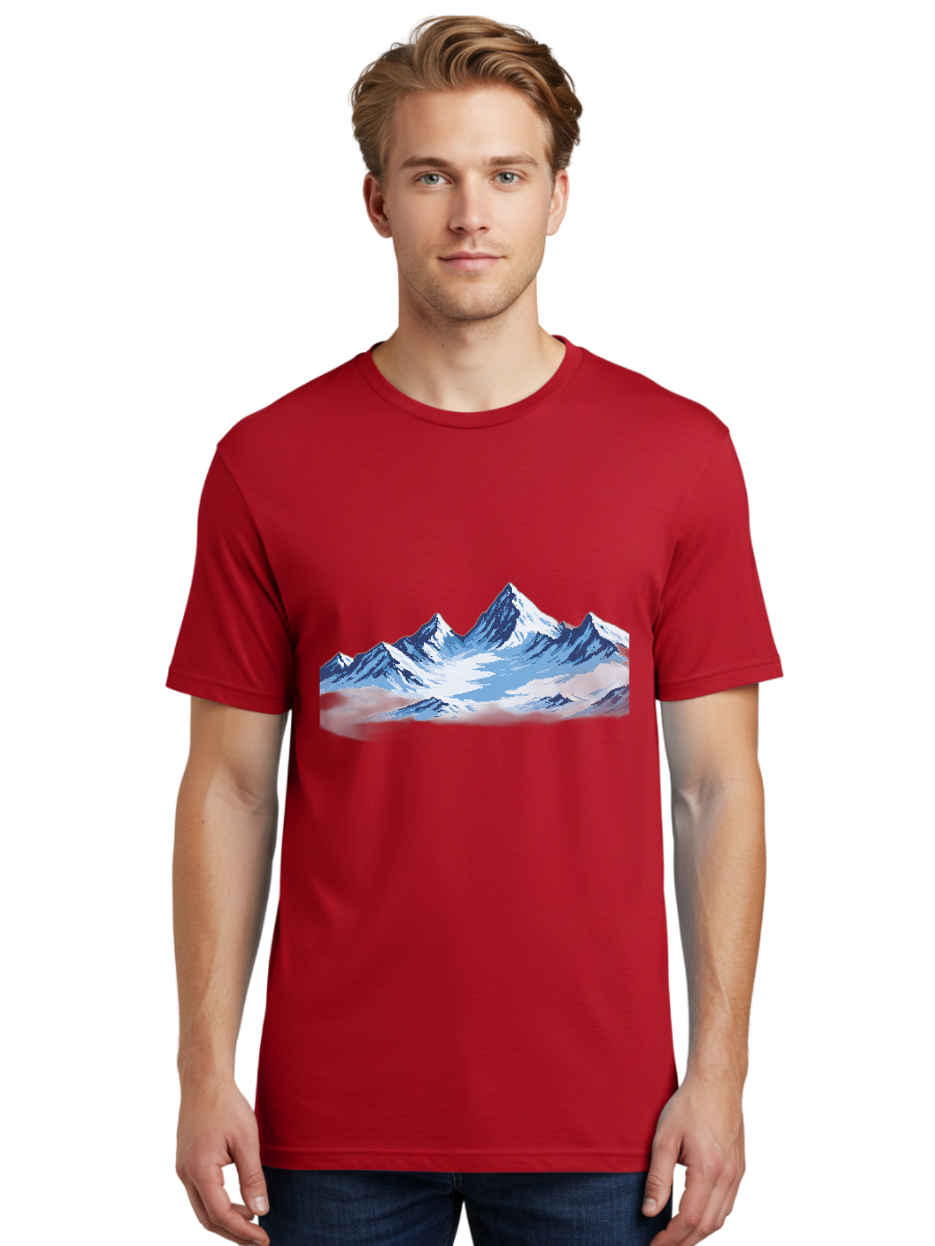 Snowy-Mountains Men'S Graphic Tee, 100% Cotton, Comfortable Casual Summer Wear, Machine Washable, Vintage Camera, Old Camera, Antique Camera, Black Camera, Classic Photography, Photography Equipment, Nostalgic Device, Film Camera, Camera Art Bah158