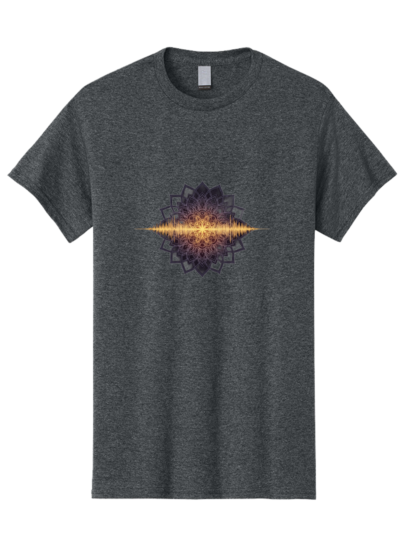 Sound-Wave-Mandala Men'S Graphic Tee, 100% Cotton, Comfortable Casual Summer Wear, Machine Washable, Vintage Camera, Old Camera, Antique Camera, Black Camera, Classic Photography, Photography Equipment, Nostalgic Device, Film Camera, Bah163