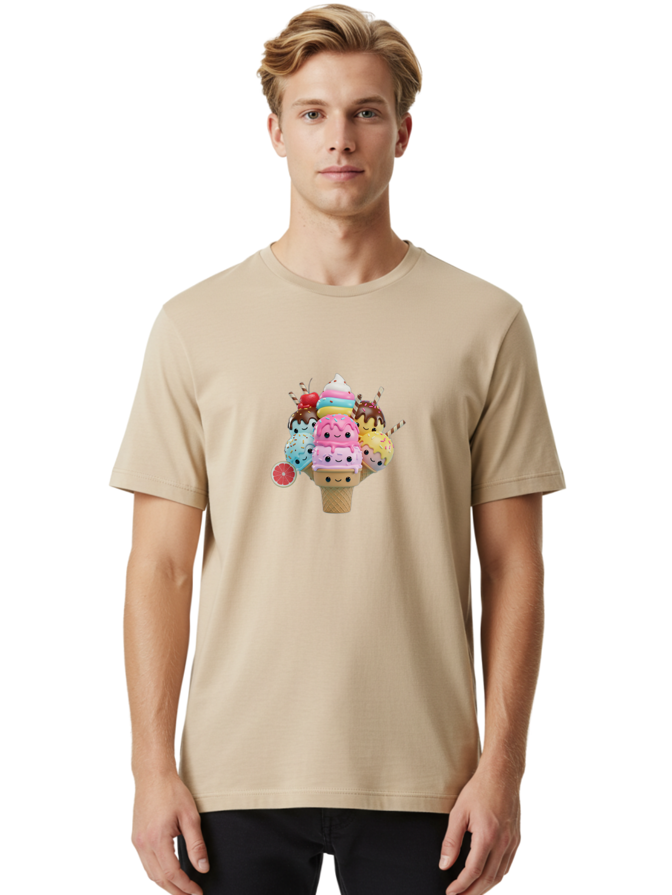 Squishmallows-Ice-Cream Men'S Graphic Tee, 100% Cotton, Comfortable Casual Summer Wear, Machine Washable, Vintage Camera, Old Camera, Antique Camera, Black Camera, Classic Photography, Photography Equipment, Nostalgic Device, Film Camera, Bah168