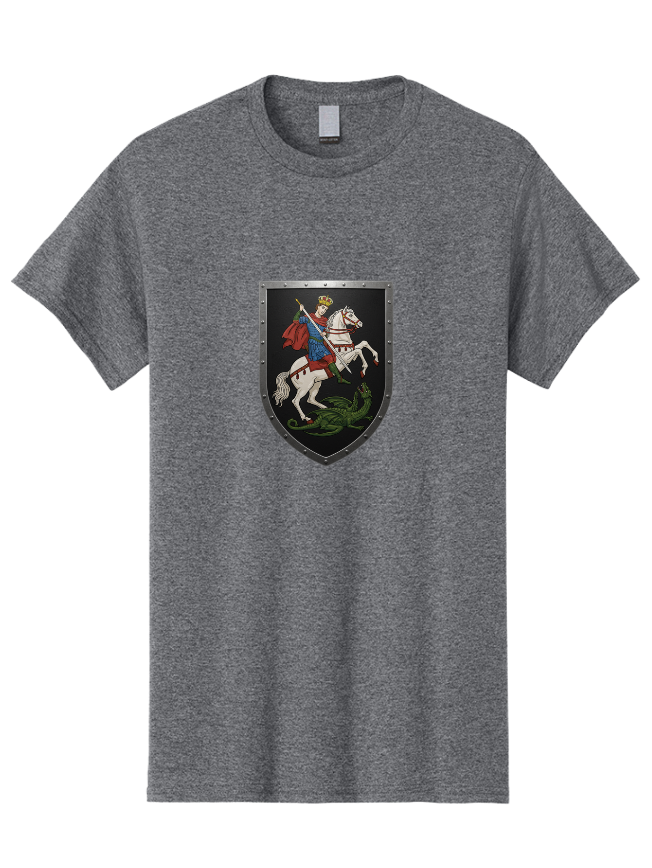 St-George-Slaying-The-Dragon Men'S Graphic Tee, 100% Cotton, Comfortable Casual Summer Wear, Machine Washable, Vintage Camera, Old Camera, Antique Camera, Black Camera, Classic Photography, Photography Equipment, Nostalgic Device, Film Camera, Bah170