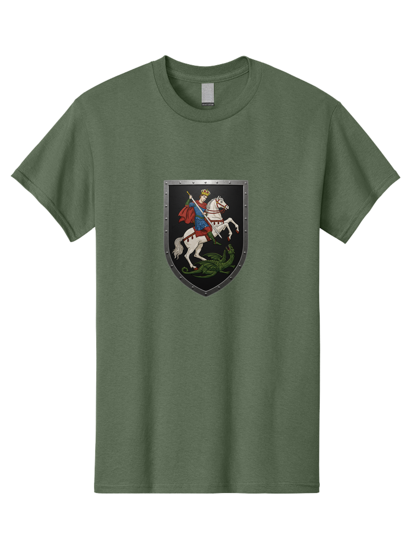 St-George-Slaying-The-Dragon Men'S Graphic Tee, 100% Cotton, Comfortable Casual Summer Wear, Machine Washable, Vintage Camera, Old Camera, Antique Camera, Black Camera, Classic Photography, Photography Equipment, Nostalgic Device, Film Camera, Bah170