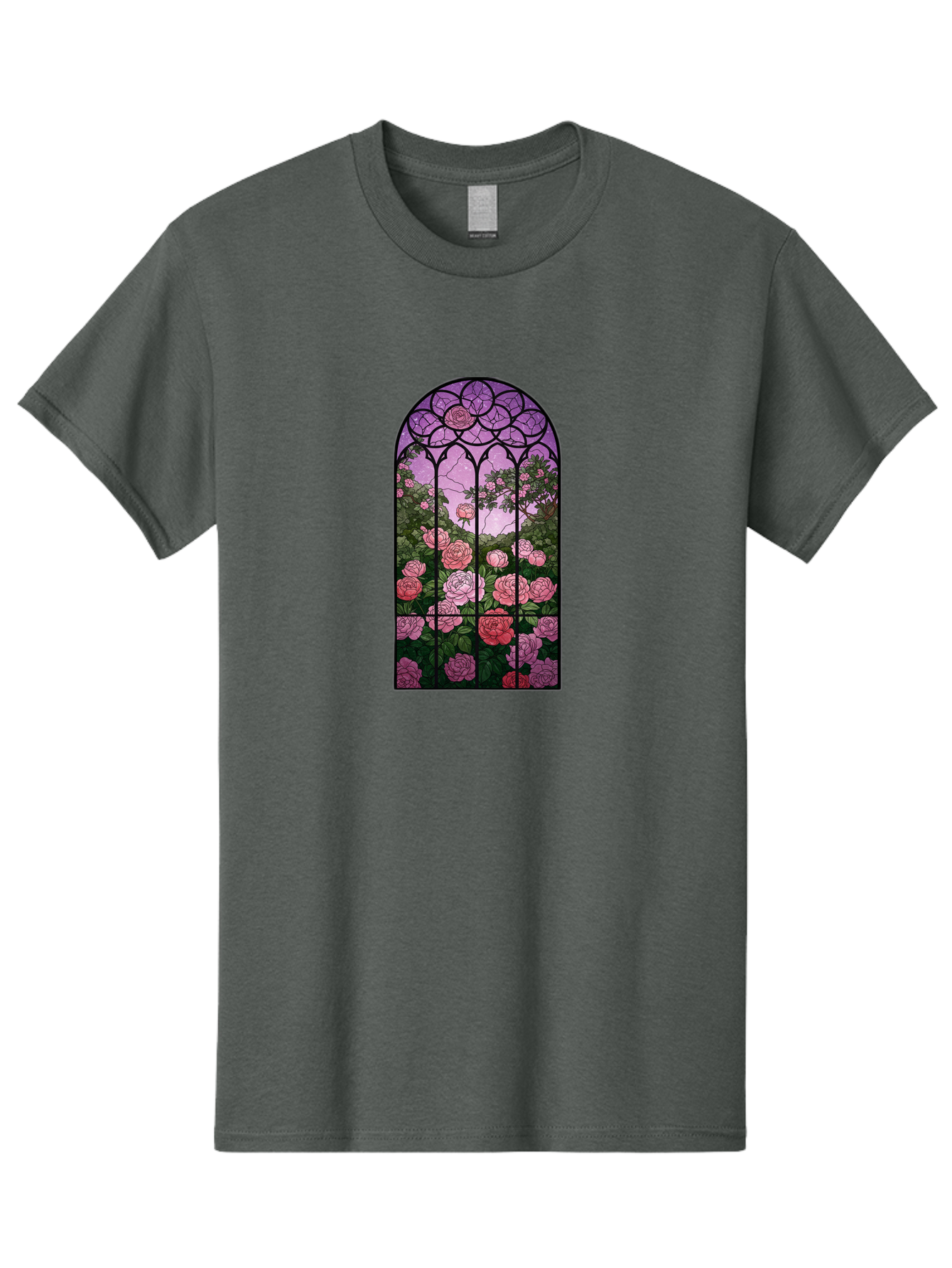 Stained-Glass-Window Men'S Graphic Tee, 100% Cotton, Comfortable Casual Summer Wear, Machine Washable, Vintage Camera, Old Camera, Antique Camera, Black Camera, Classic Photography, Photography Equipment, Nostalgic Device, Film Camera, Bah175