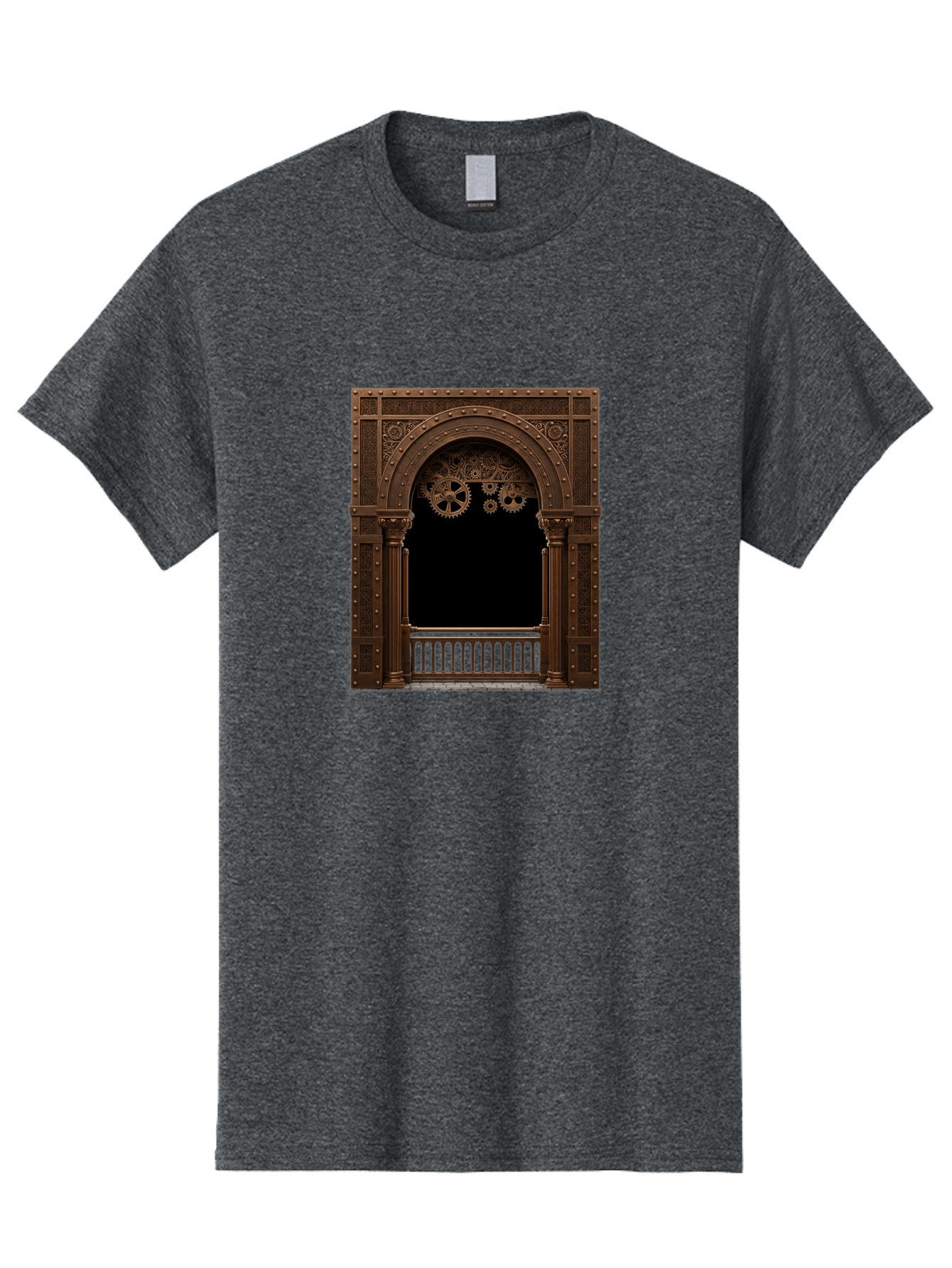 Steampunk-Archway Men'S Graphic Tee, 100% Cotton, Comfortable Casual Summer Wear, Machine Washable, Vintage Camera, Old Camera, Antique Camera, Black Camera, Classic Photography, Photography Equipment, Nostalgic Device, Film Camera, Camera Art Bah179