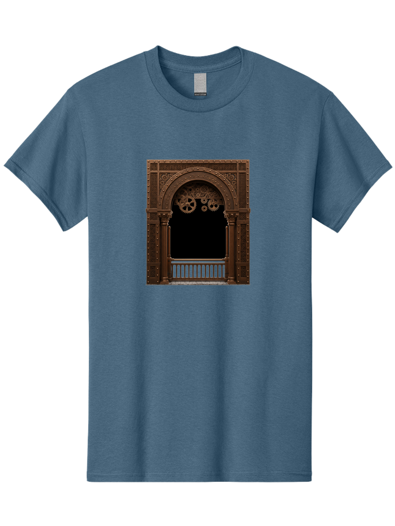 Steampunk-Archway Men'S Graphic Tee, 100% Cotton, Comfortable Casual Summer Wear, Machine Washable, Vintage Camera, Old Camera, Antique Camera, Black Camera, Classic Photography, Photography Equipment, Nostalgic Device, Film Camera, Camera Art Bah179