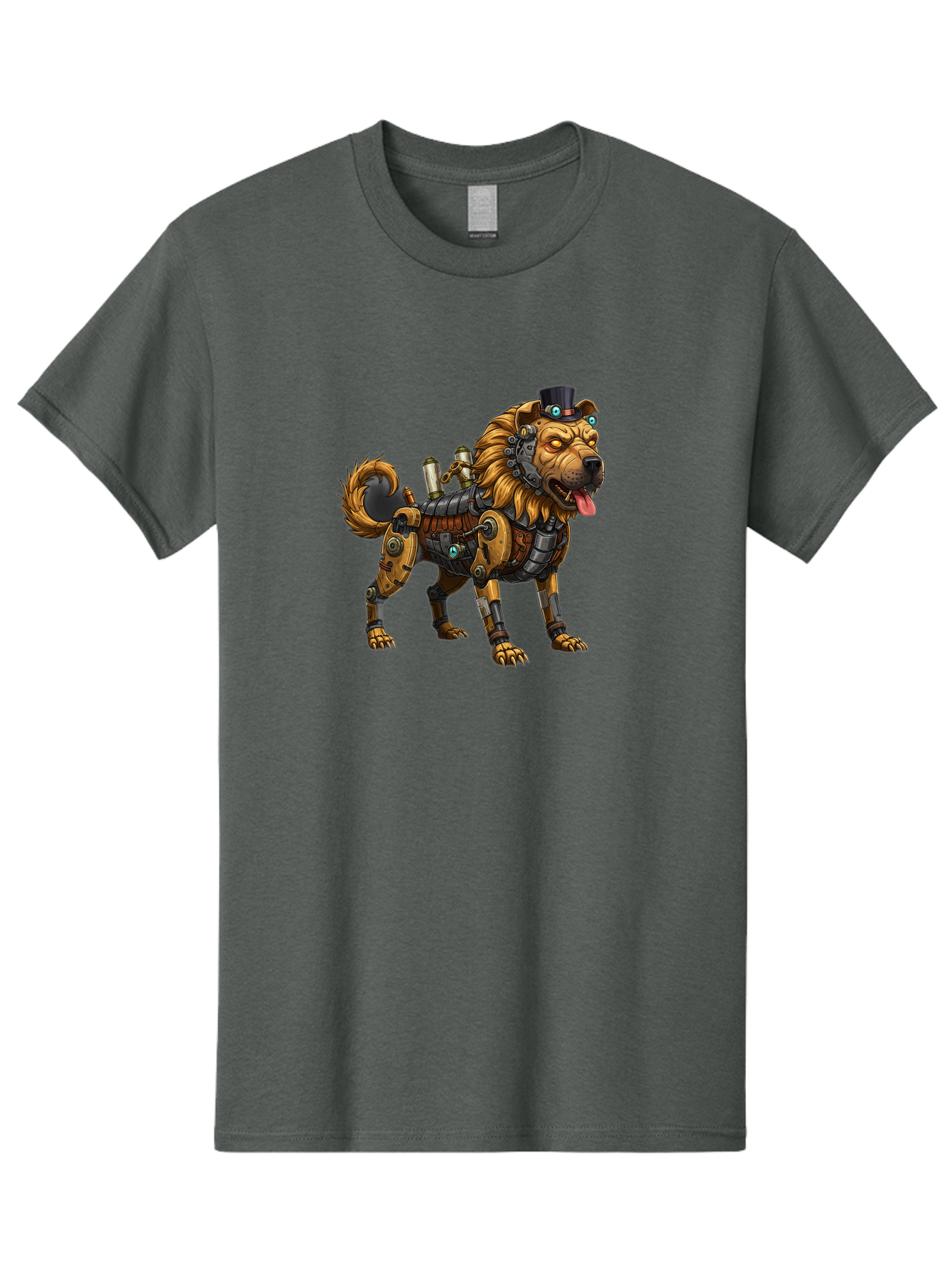 Steampunk-Dog Men'S Graphic Tee, 100% Cotton, Comfortable Casual Summer Wear, Machine Washable, Vintage Camera, Old Camera, Antique Camera, Black Camera, Classic Photography, Photography Equipment, Nostalgic Device, Film Camera, Camera Art Bah181