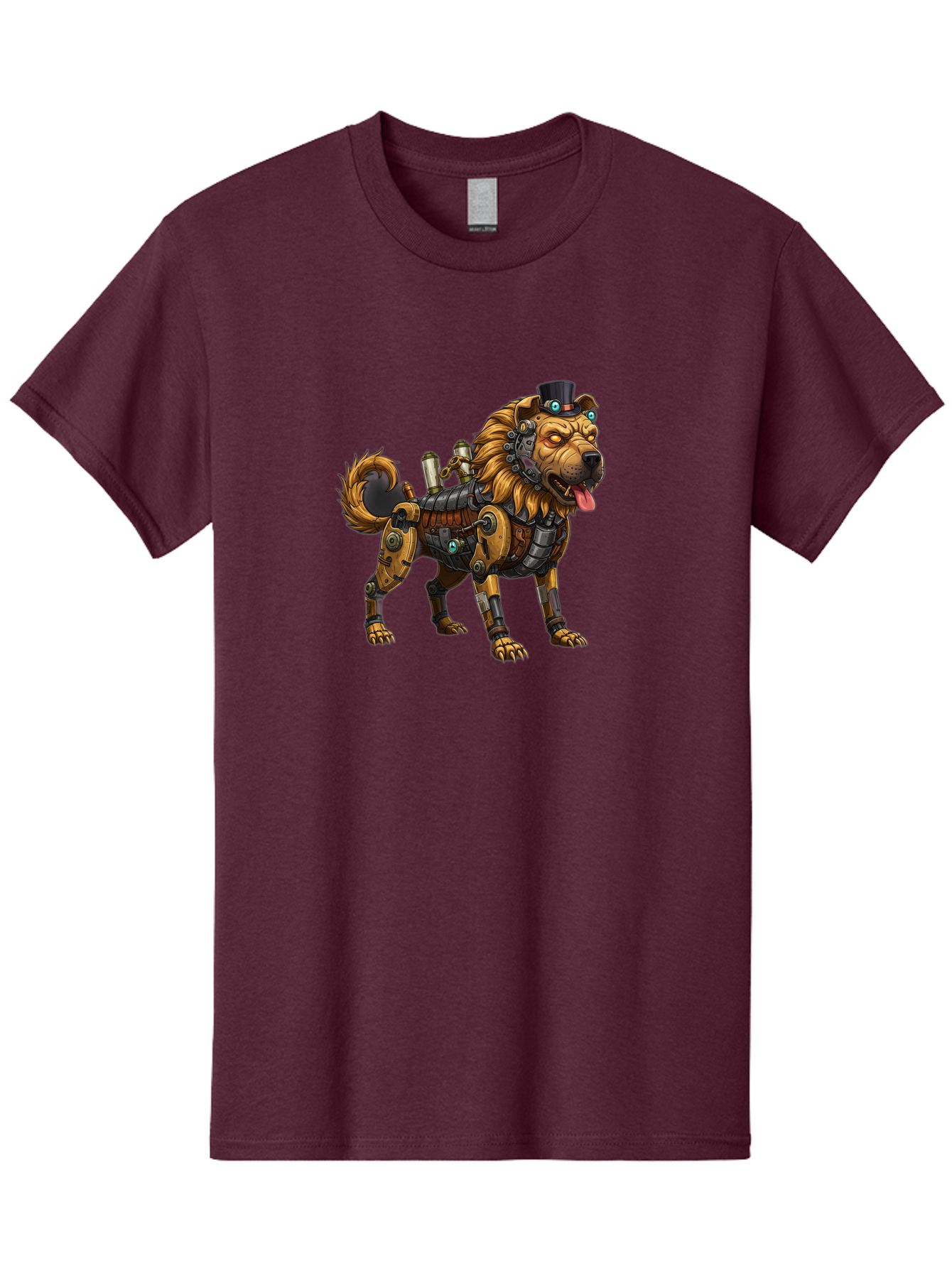 Steampunk-Dog Men'S Graphic Tee, 100% Cotton, Comfortable Casual Summer Wear, Machine Washable, Vintage Camera, Old Camera, Antique Camera, Black Camera, Classic Photography, Photography Equipment, Nostalgic Device, Film Camera, Camera Art Bah181