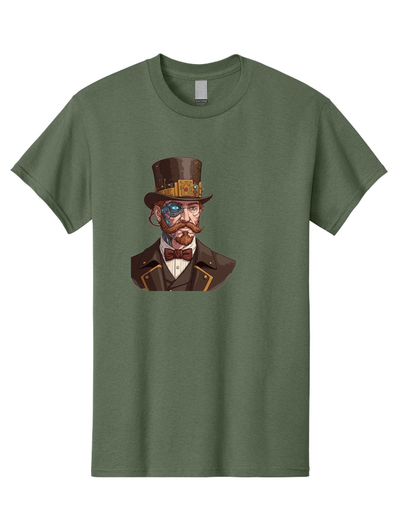 Steampunk-Gentleman Men'S Graphic Tee, 100% Cotton, Comfortable Casual Summer Wear, Machine Washable, Vintage Camera, Old Camera, Antique Camera, Black Camera, Classic Photography, Photography Equipment, Nostalgic Device, Film Camera, Bah183