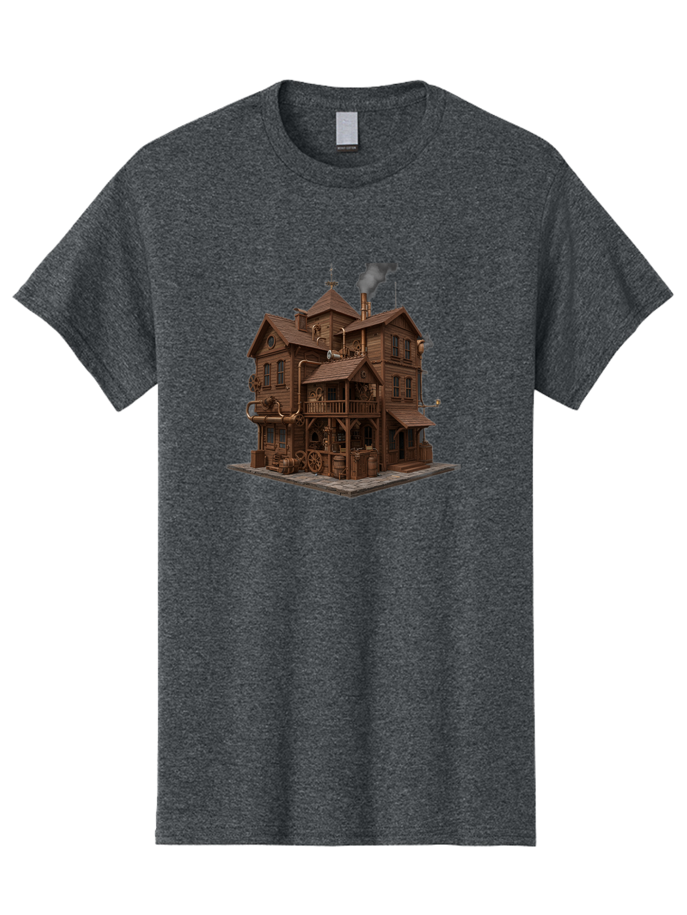 Steampunk-House Men'S Graphic Tee, 100% Cotton, Comfortable Casual Summer Wear, Machine Washable, Vintage Camera, Old Camera, Antique Camera, Black Camera, Classic Photography, Photography Equipment, Nostalgic Device, Film Camera, Camera Art Bah184