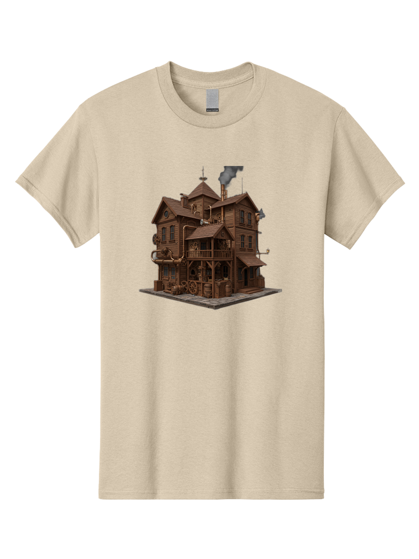 Steampunk-House Men'S Graphic Tee, 100% Cotton, Comfortable Casual Summer Wear, Machine Washable, Vintage Camera, Old Camera, Antique Camera, Black Camera, Classic Photography, Photography Equipment, Nostalgic Device, Film Camera, Camera Art Bah184