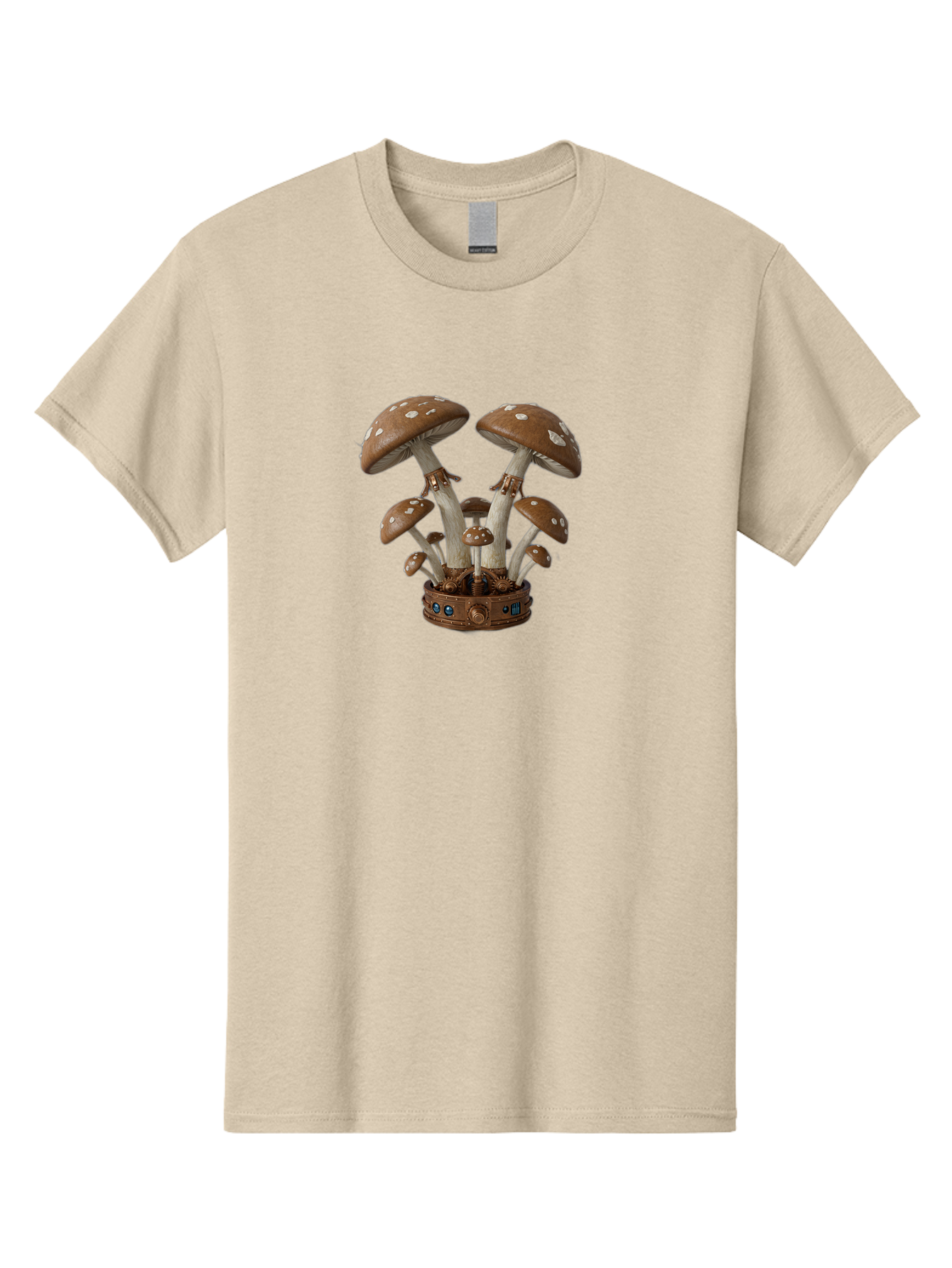 Steampunk-Mushrooms Men'S Graphic Tee, 100% Cotton, Comfortable Casual Summer Wear, Machine Washable, Vintage Camera, Old Camera, Antique Camera, Black Camera, Classic Photography, Photography Equipment, Nostalgic Device, Film Camera, Bah187