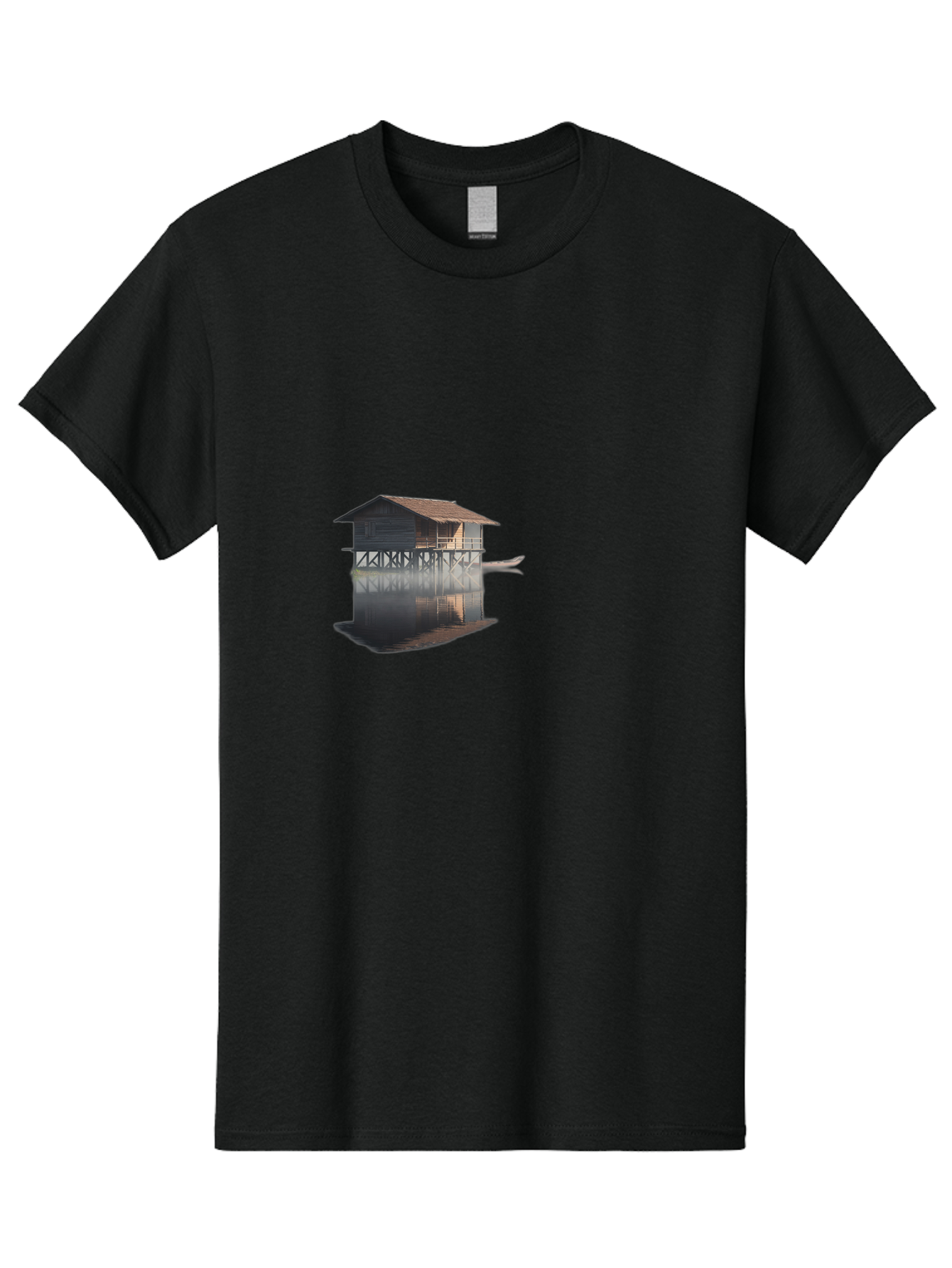 Stilt-House-1 Men'S Graphic Tee, 100% Cotton, Comfortable Casual Summer Wear, Machine Washable, Vintage Camera, Old Camera, Antique Camera, Black Camera, Classic Photography, Photography Equipment, Nostalgic Device, Film Camera, Camera Art Bah189