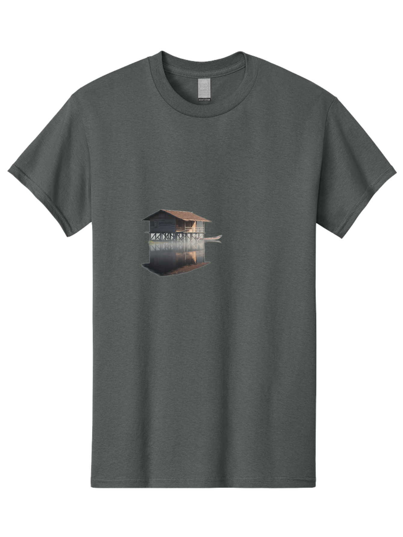 Stilt-House-1 Men'S Graphic Tee, 100% Cotton, Comfortable Casual Summer Wear, Machine Washable, Vintage Camera, Old Camera, Antique Camera, Black Camera, Classic Photography, Photography Equipment, Nostalgic Device, Film Camera, Camera Art Bah189