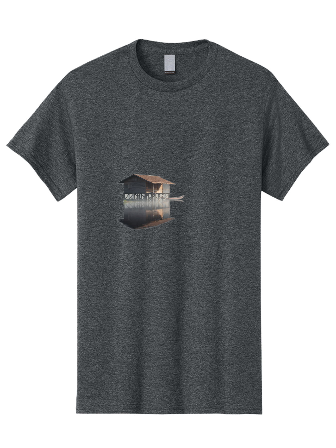 Stilt-House-1 Men'S Graphic Tee, 100% Cotton, Comfortable Casual Summer Wear, Machine Washable, Vintage Camera, Old Camera, Antique Camera, Black Camera, Classic Photography, Photography Equipment, Nostalgic Device, Film Camera, Camera Art Bah189