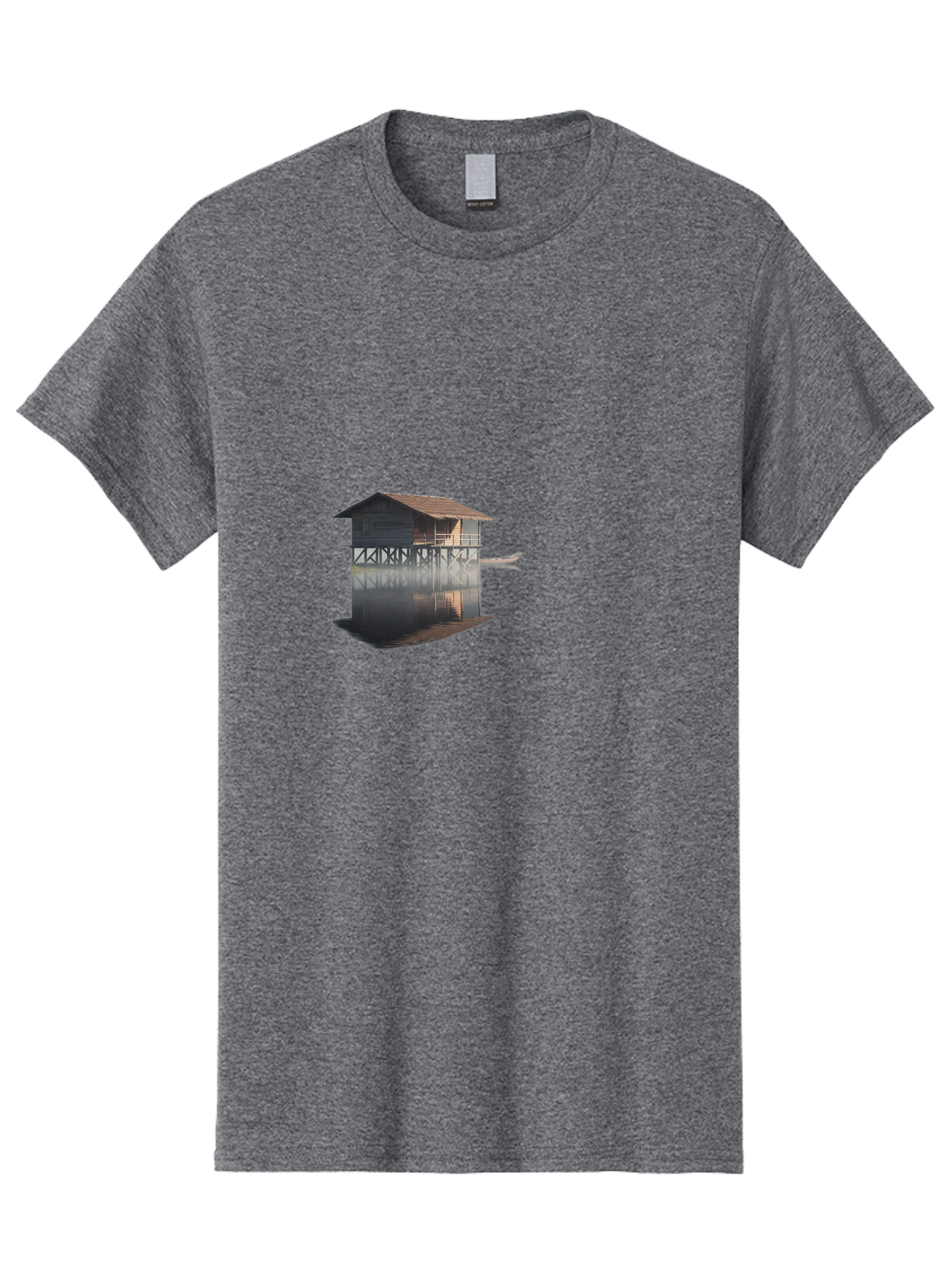 Stilt-House-1 Men'S Graphic Tee, 100% Cotton, Comfortable Casual Summer Wear, Machine Washable, Vintage Camera, Old Camera, Antique Camera, Black Camera, Classic Photography, Photography Equipment, Nostalgic Device, Film Camera, Camera Art Bah189