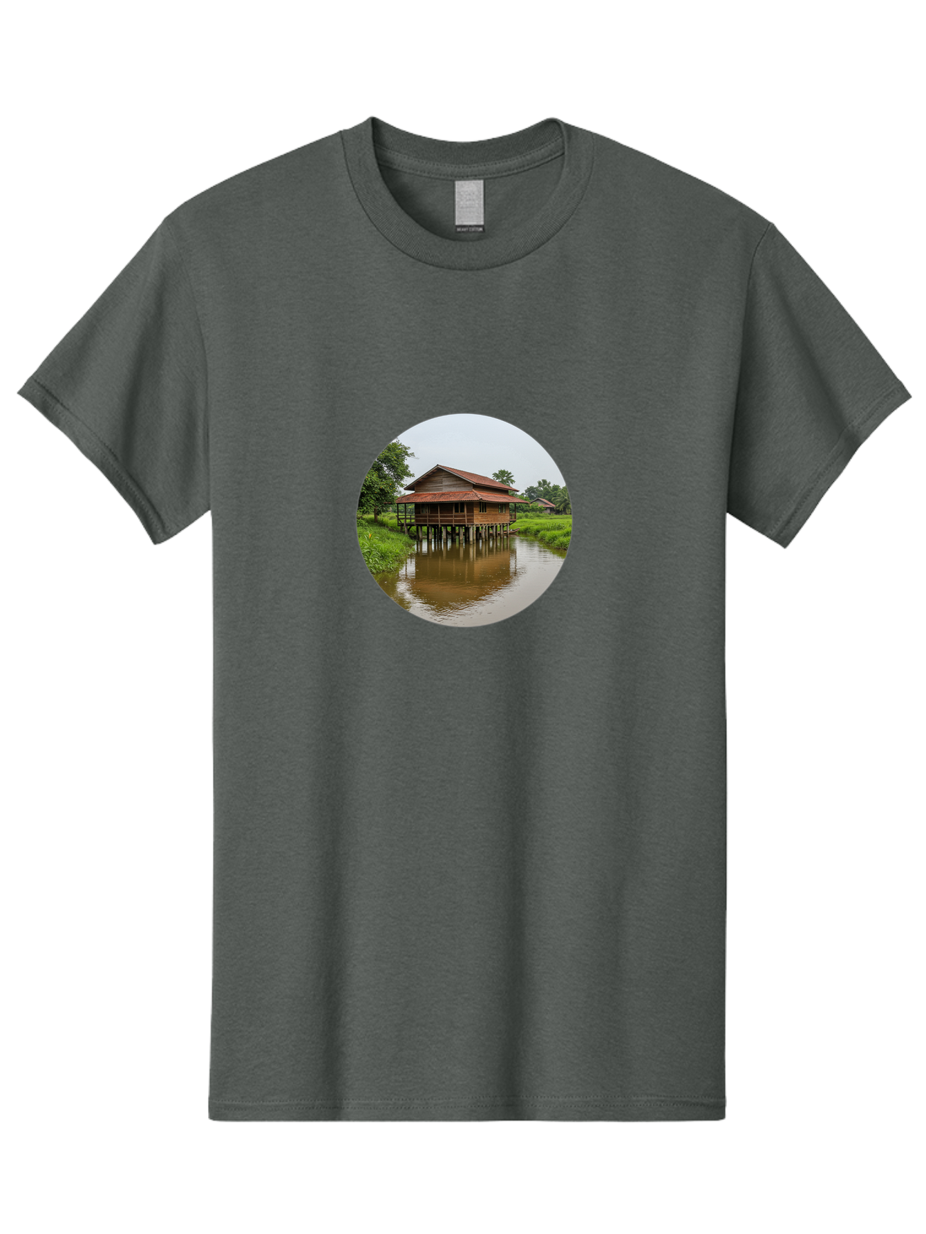 Stilt-House-2 Men'S Graphic Tee, 100% Cotton, Comfortable Casual Summer Wear, Machine Washable, Vintage Camera, Old Camera, Antique Camera, Black Camera, Classic Photography, Photography Equipment, Nostalgic Device, Film Camera, Camera Art Bah190