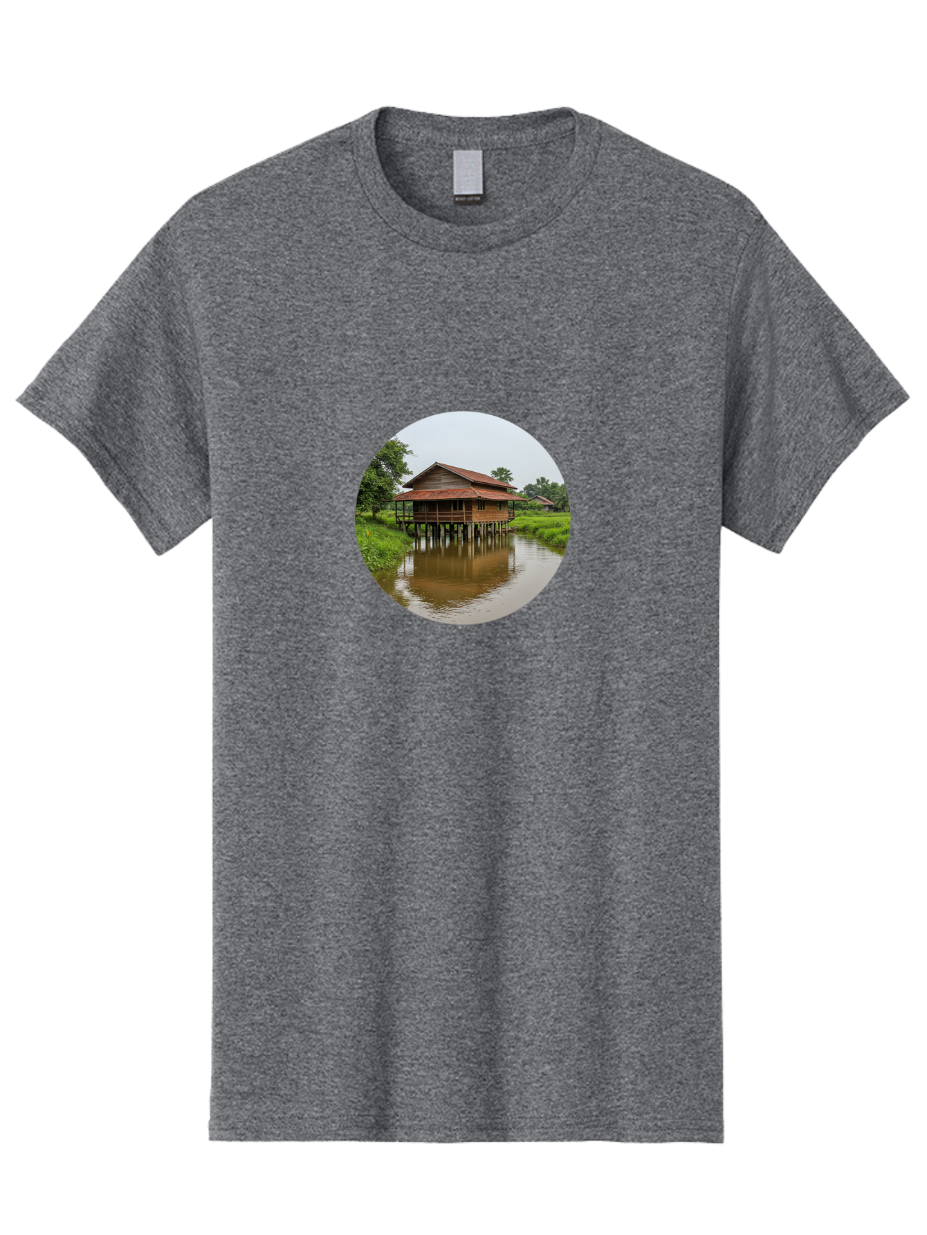Stilt-House-2 Men'S Graphic Tee, 100% Cotton, Comfortable Casual Summer Wear, Machine Washable, Vintage Camera, Old Camera, Antique Camera, Black Camera, Classic Photography, Photography Equipment, Nostalgic Device, Film Camera, Camera Art Bah190