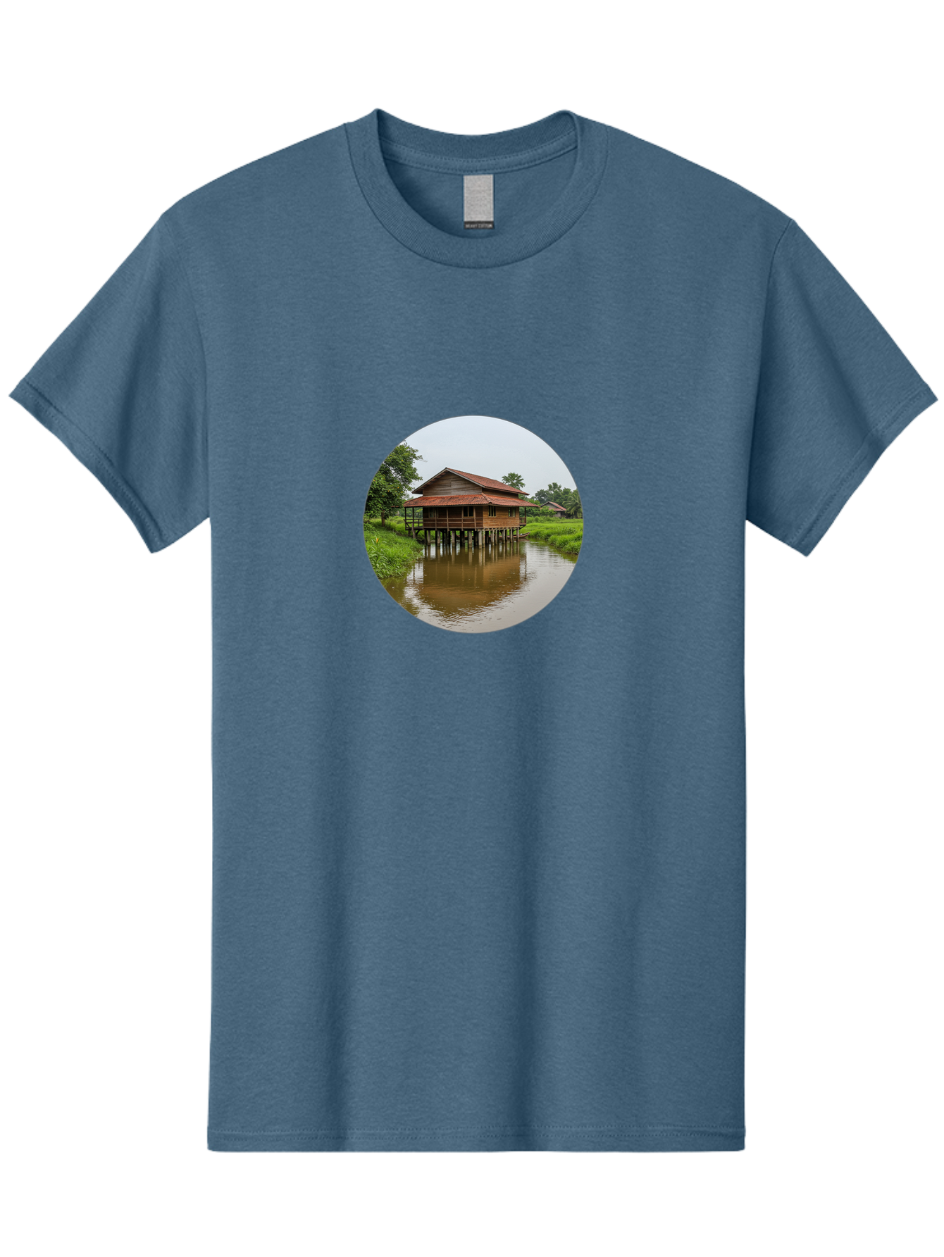 Stilt-House-2 Men'S Graphic Tee, 100% Cotton, Comfortable Casual Summer Wear, Machine Washable, Vintage Camera, Old Camera, Antique Camera, Black Camera, Classic Photography, Photography Equipment, Nostalgic Device, Film Camera, Camera Art Bah190