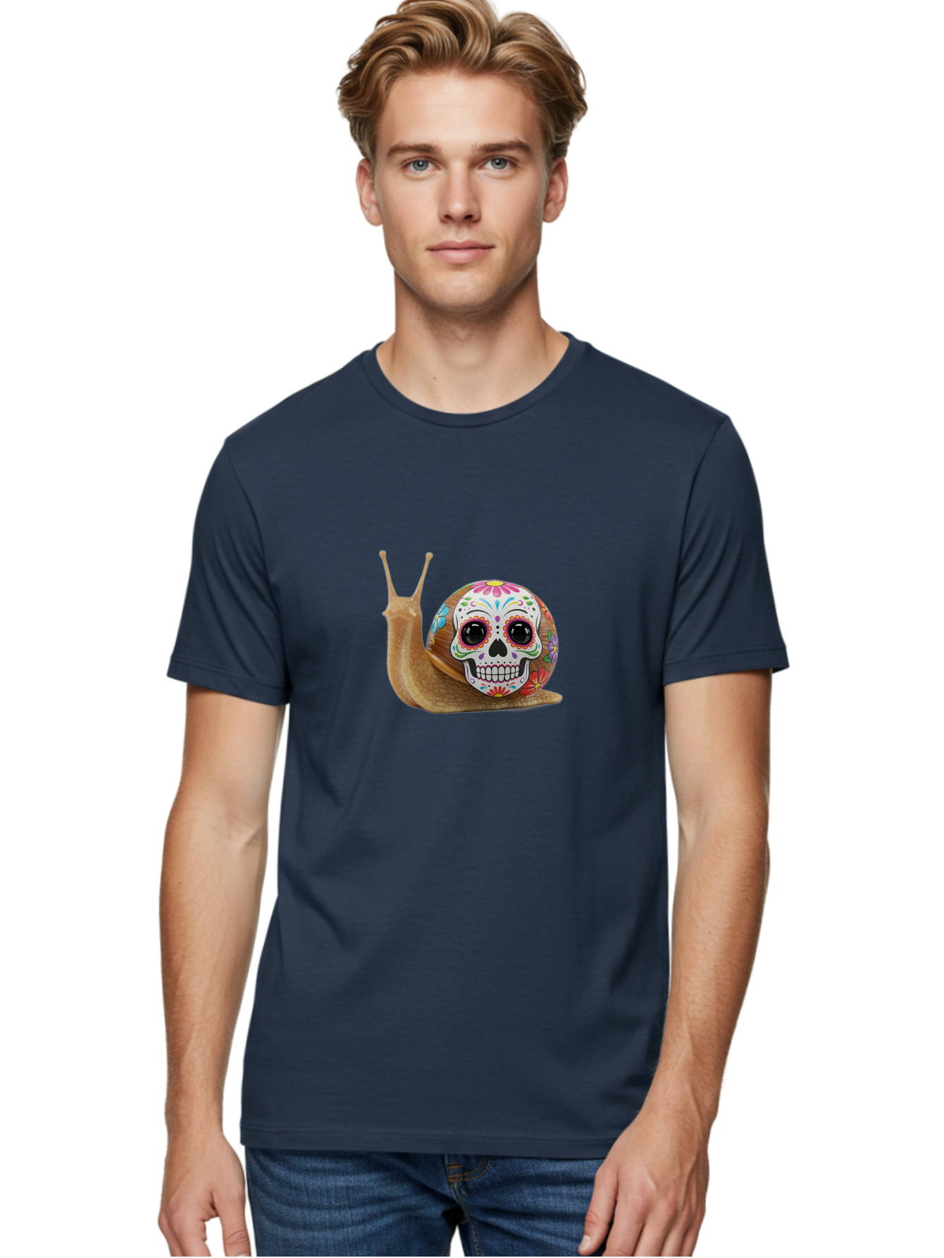 Sugar-Skull-Snail Men'S Graphic Tee, 100% Cotton, Comfortable Casual Summer Wear, Machine Washable, Vintage Camera, Old Camera, Antique Camera, Black Camera, Classic Photography, Photography Equipment, Nostalgic Device, Film Camera, Camera Art Bah199