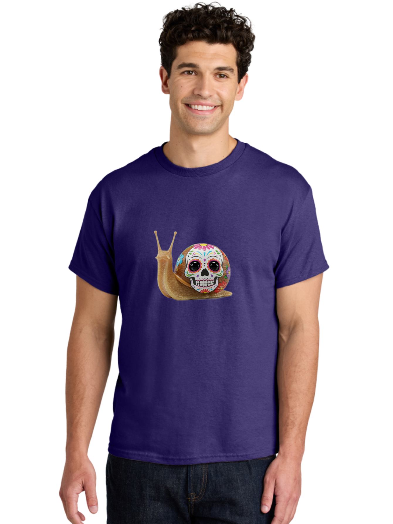 Sugar-Skull-Snail Men'S Graphic Tee, 100% Cotton, Comfortable Casual Summer Wear, Machine Washable, Vintage Camera, Old Camera, Antique Camera, Black Camera, Classic Photography, Photography Equipment, Nostalgic Device, Film Camera, Camera Art Bah199