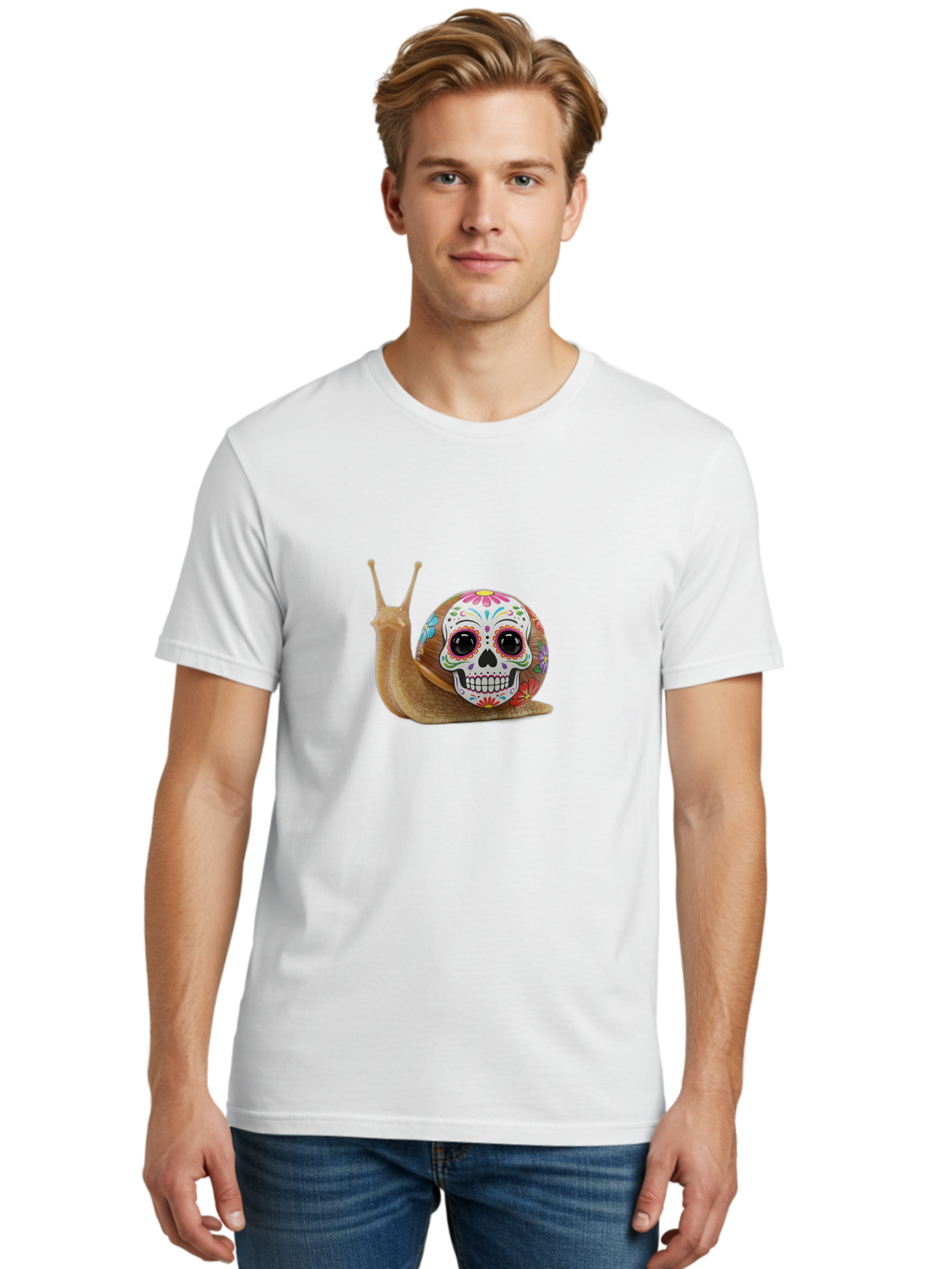 Sugar-Skull-Snail Men'S Graphic Tee, 100% Cotton, Comfortable Casual Summer Wear, Machine Washable, Vintage Camera, Old Camera, Antique Camera, Black Camera, Classic Photography, Photography Equipment, Nostalgic Device, Film Camera, Camera Art Bah199