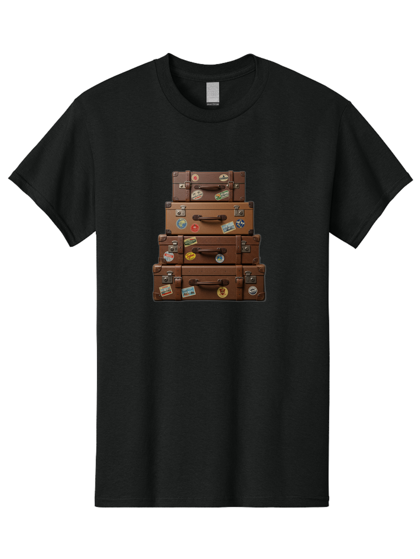 Suitcases Men'S Graphic Tee, 100% Cotton, Comfortable Casual Summer Wear, Machine Washable, Vintage Camera, Old Camera, Antique Camera, Black Camera, Classic Photography, Photography Equipment, Nostalgic Device, Film Camera, Camera Art Bah200