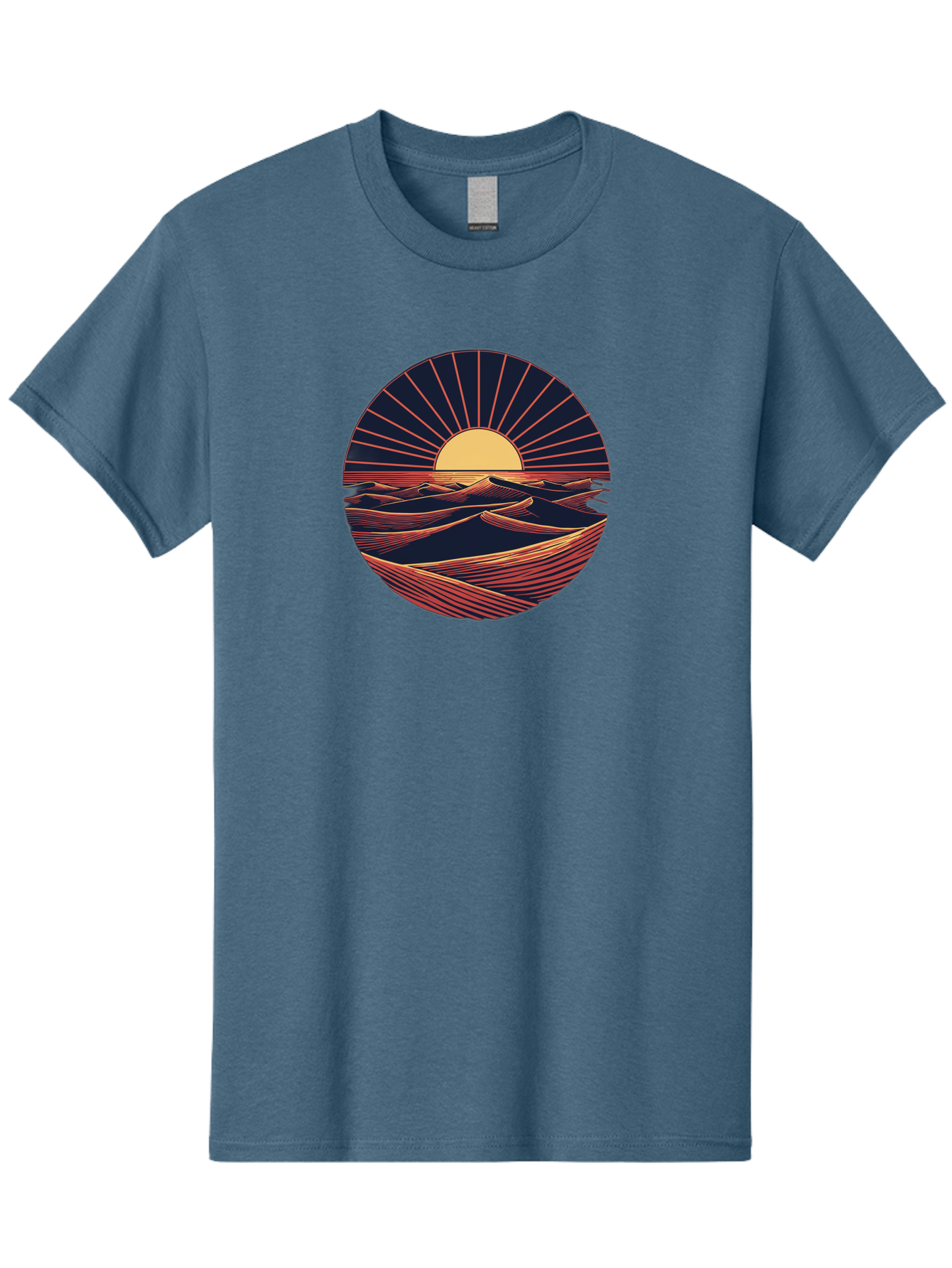 Sunset-Over-Waves Men'S Graphic Tee, 100% Cotton, Comfortable Casual Summer Wear, Machine Washable, Vintage Camera, Old Camera, Antique Camera, Black Camera, Classic Photography, Photography Equipment, Nostalgic Device, Film Camera, Camera Art Bah209