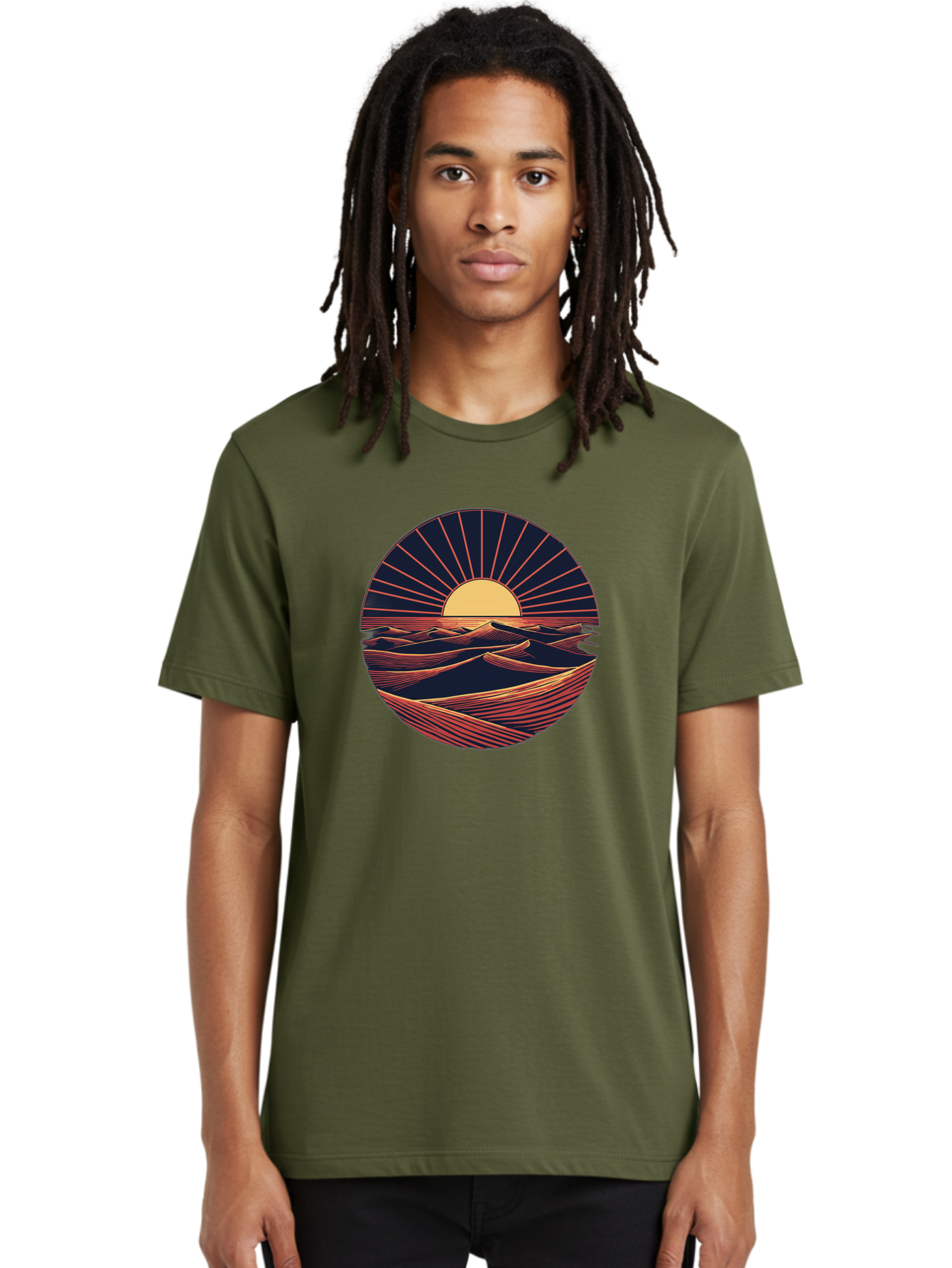 Sunset-Over-Waves Men'S Graphic Tee, 100% Cotton, Comfortable Casual Summer Wear, Machine Washable, Vintage Camera, Old Camera, Antique Camera, Black Camera, Classic Photography, Photography Equipment, Nostalgic Device, Film Camera, Camera Art Bah209