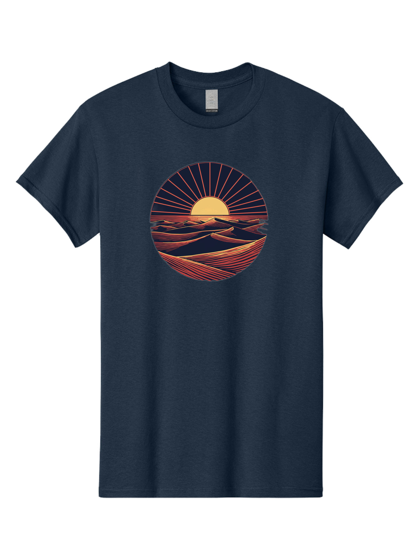 Sunset-Over-Waves Men'S Graphic Tee, 100% Cotton, Comfortable Casual Summer Wear, Machine Washable, Vintage Camera, Old Camera, Antique Camera, Black Camera, Classic Photography, Photography Equipment, Nostalgic Device, Film Camera, Camera Art Bah209