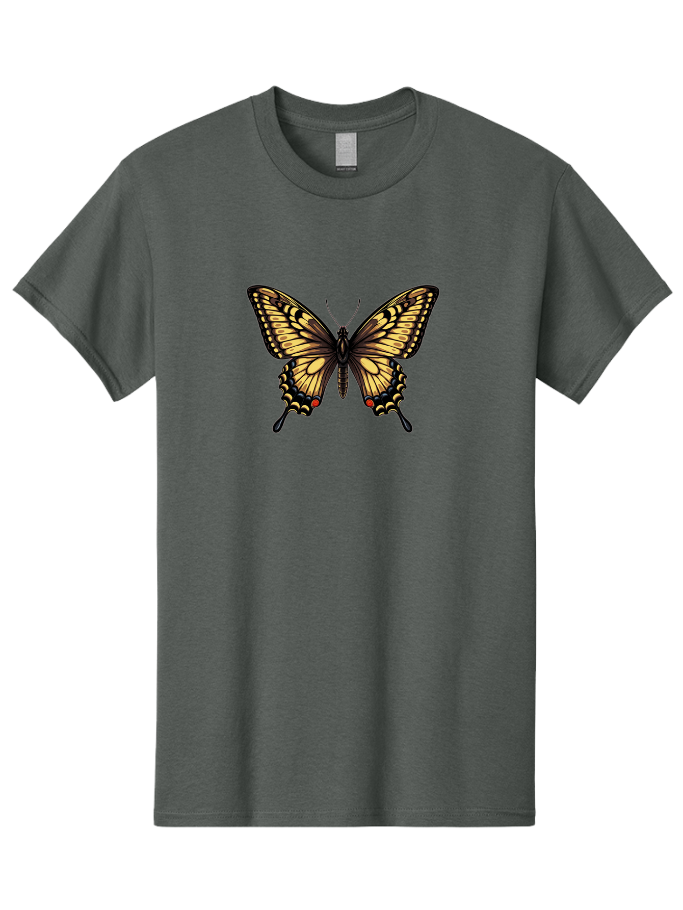 Swallowtail-Butterfly Men'S Graphic Tee, 100% Cotton, Comfortable Casual Summer Wear, Machine Washable, Vintage Camera, Old Camera, Antique Camera, Black Camera, Classic Photography, Photography Equipment, Nostalgic Device, Film Camera, Bah215