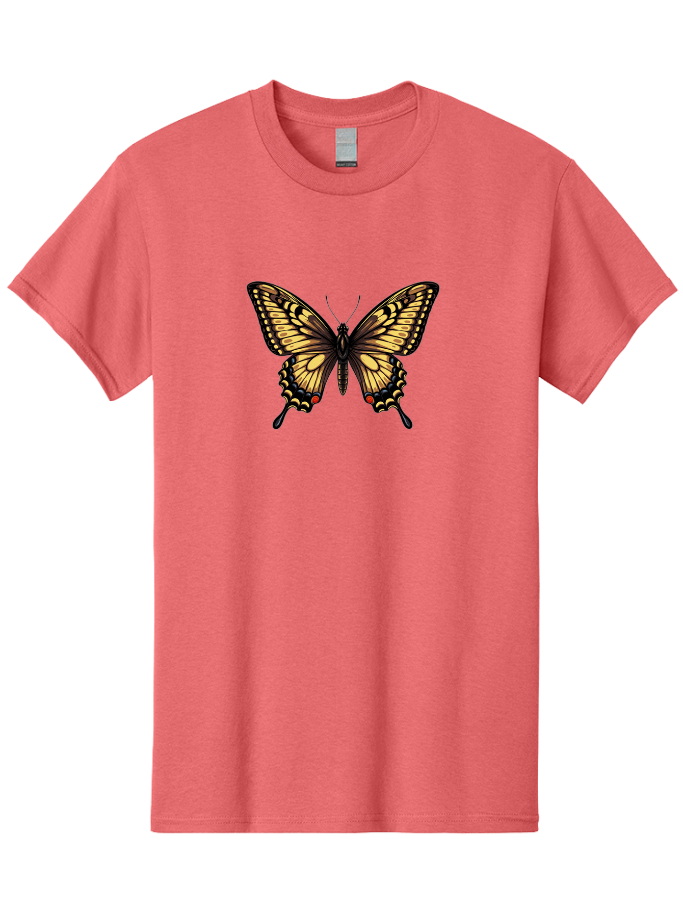 Swallowtail-Butterfly Men'S Graphic Tee, 100% Cotton, Comfortable Casual Summer Wear, Machine Washable, Vintage Camera, Old Camera, Antique Camera, Black Camera, Classic Photography, Photography Equipment, Nostalgic Device, Film Camera, Bah215
