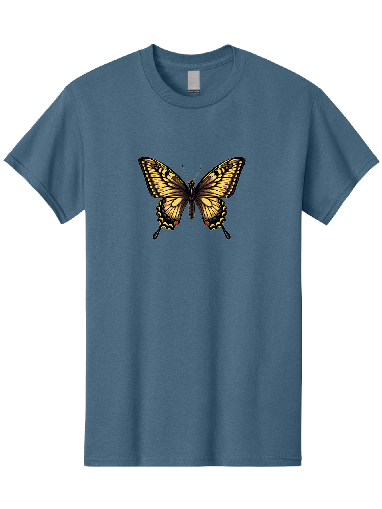 Swallowtail-Butterfly Men'S Graphic Tee, 100% Cotton, Comfortable Casual Summer Wear, Machine Washable, Vintage Camera, Old Camera, Antique Camera, Black Camera, Classic Photography, Photography Equipment, Nostalgic Device, Film Camera, Bah215