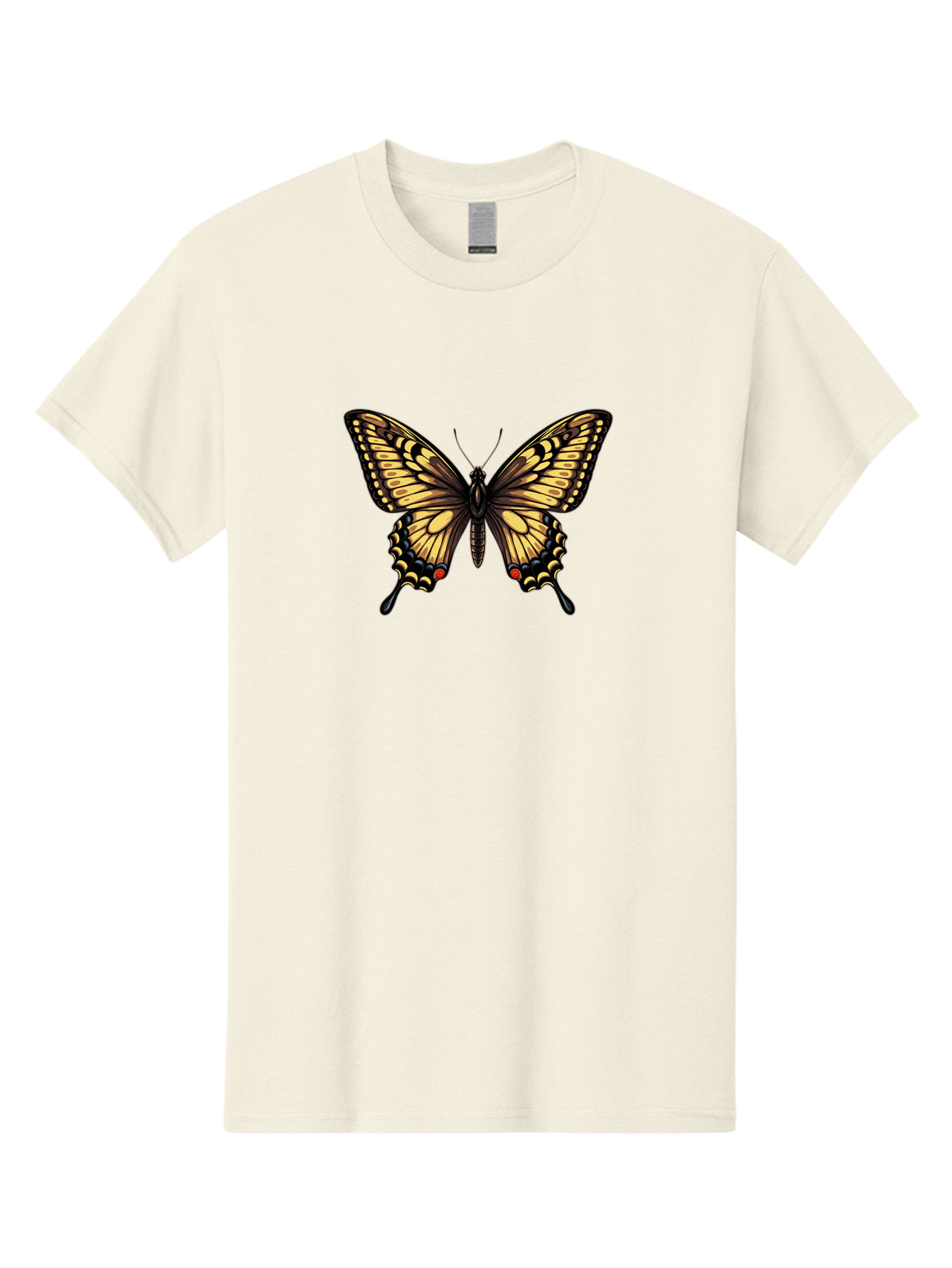 Swallowtail-Butterfly Men'S Graphic Tee, 100% Cotton, Comfortable Casual Summer Wear, Machine Washable, Vintage Camera, Old Camera, Antique Camera, Black Camera, Classic Photography, Photography Equipment, Nostalgic Device, Film Camera, Bah215