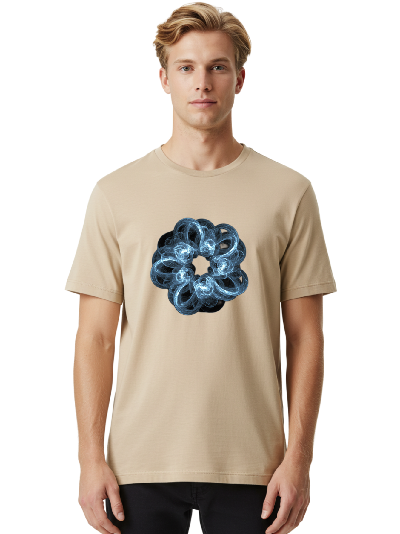 Swirling-Vortex-Design Men'S Graphic Tee, 100% Cotton, Comfortable Casual Summer Wear, Machine Washable, Vintage Camera, Old Camera, Antique Camera, Black Camera, Classic Photography, Photography Equipment, Nostalgic Device, Film Camera, Bah216