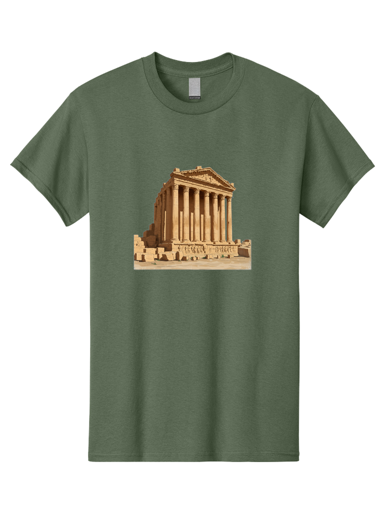 Temple-Of-Baalshamin-1 Men'S Graphic Tee, 100% Cotton, Comfortable Casual Summer Wear, Machine Washable, Vintage Camera, Old Camera, Antique Camera, Black Camera, Classic Photography, Photography Equipment, Nostalgic Device, Film Camera, Bah230