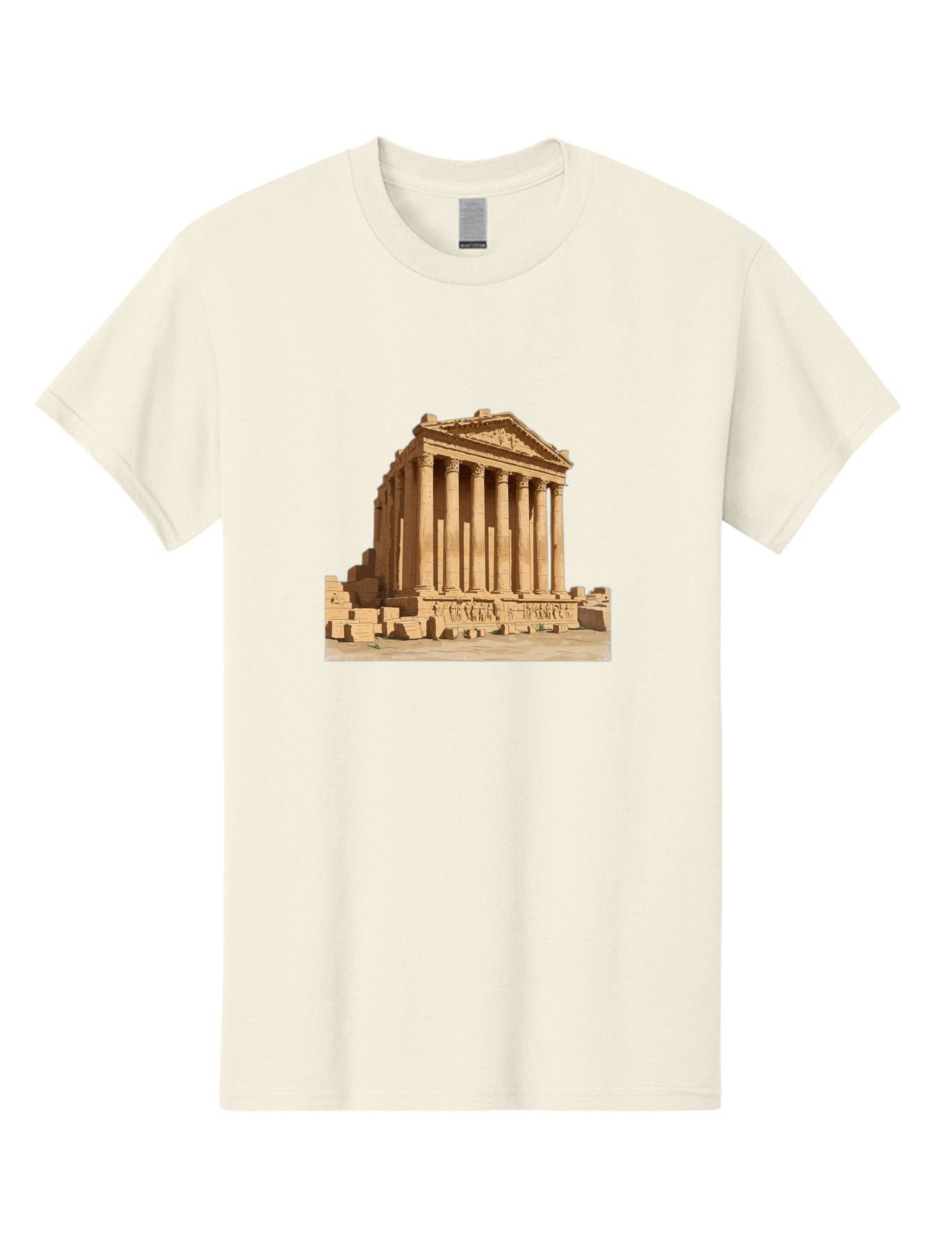 Temple-Of-Baalshamin-1 Men'S Graphic Tee, 100% Cotton, Comfortable Casual Summer Wear, Machine Washable, Vintage Camera, Old Camera, Antique Camera, Black Camera, Classic Photography, Photography Equipment, Nostalgic Device, Film Camera, Bah230