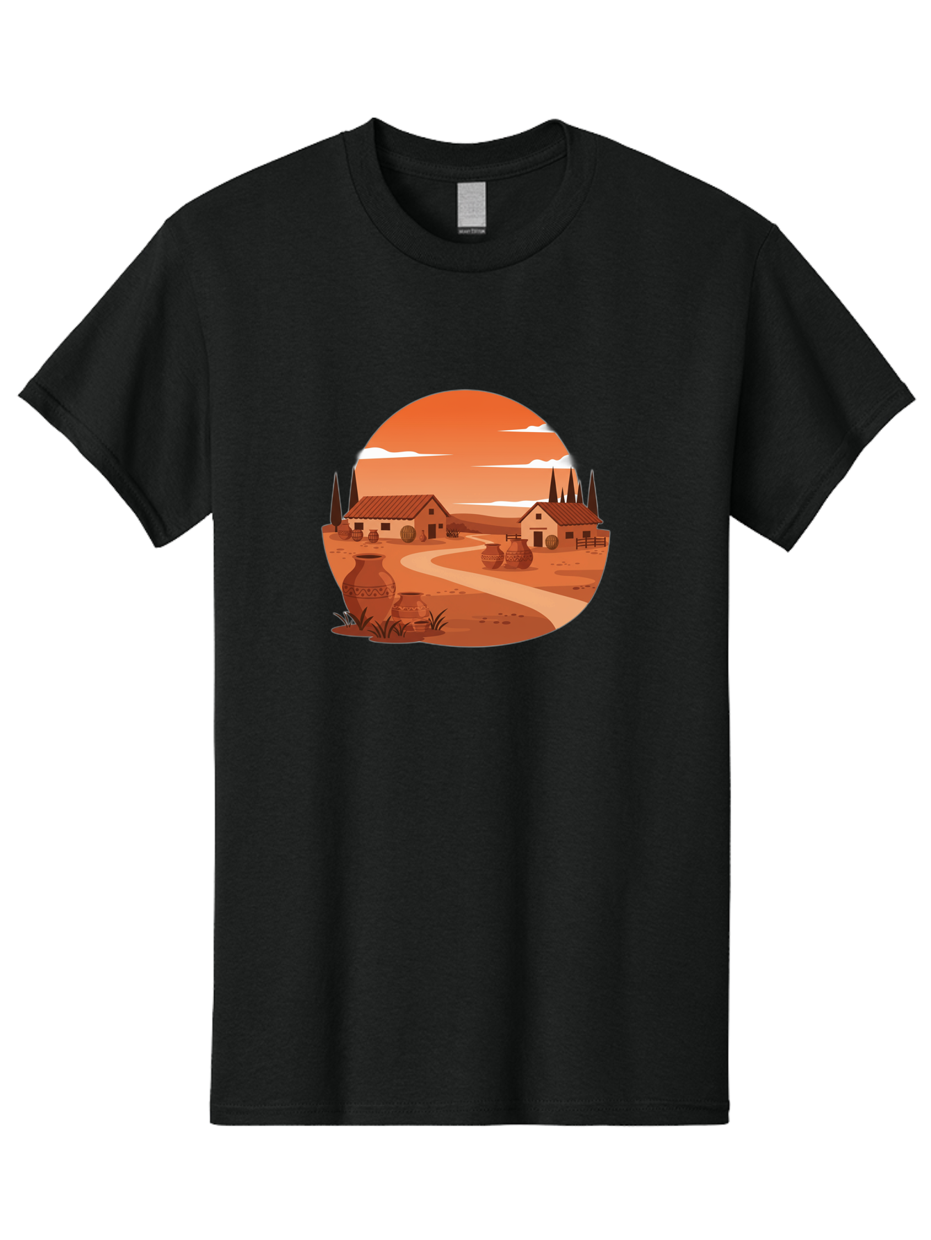 Terracotta-Village Men'S Graphic Tee, 100% Cotton, Comfortable Casual Summer Wear, Machine Washable, Vintage Camera, Old Camera, Antique Camera, Black Camera, Classic Photography, Photography Equipment, Nostalgic Device, Film Camera, Bah240