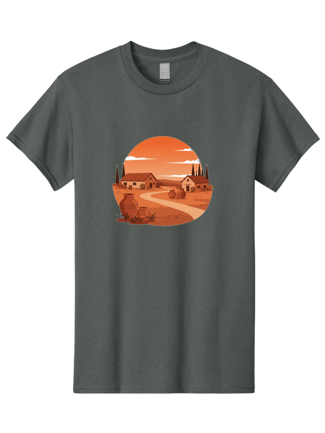 Terracotta-Village Men'S Graphic Tee, 100% Cotton, Comfortable Casual Summer Wear, Machine Washable, Vintage Camera, Old Camera, Antique Camera, Black Camera, Classic Photography, Photography Equipment, Nostalgic Device, Film Camera, Bah240