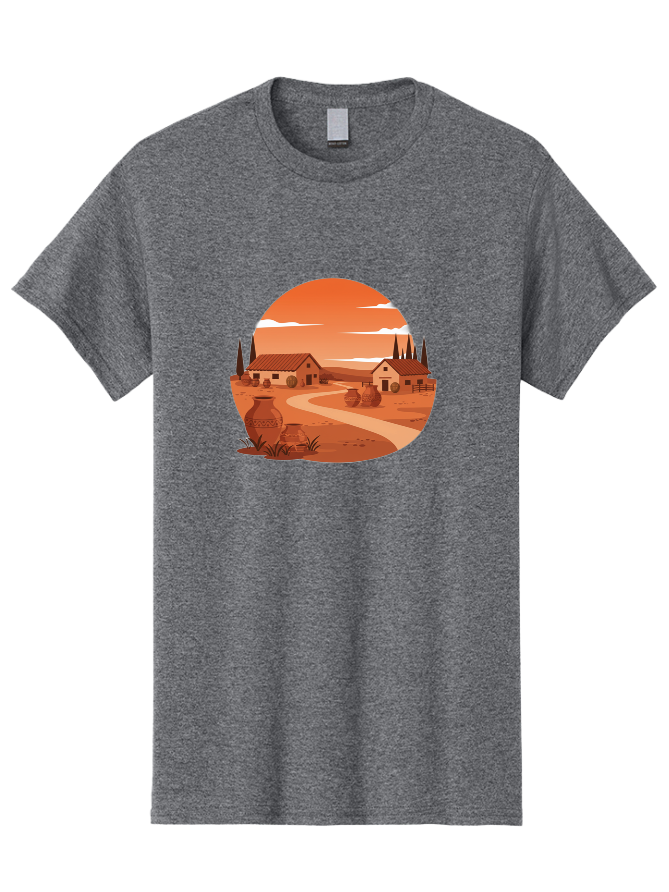 Terracotta-Village Men'S Graphic Tee, 100% Cotton, Comfortable Casual Summer Wear, Machine Washable, Vintage Camera, Old Camera, Antique Camera, Black Camera, Classic Photography, Photography Equipment, Nostalgic Device, Film Camera, Bah240