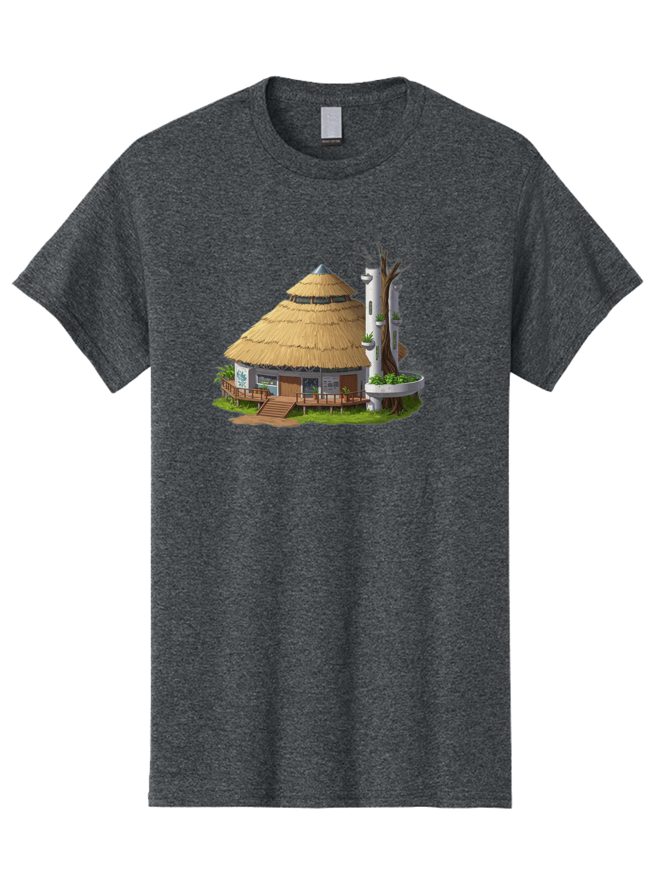 Thatched-Roof-Hut Men'S Graphic Tee, 100% Cotton, Comfortable Casual Summer Wear, Machine Washable, Vintage Camera, Old Camera, Antique Camera, Black Camera, Classic Photography, Photography Equipment, Nostalgic Device, Film Camera, Camera Art Bah245